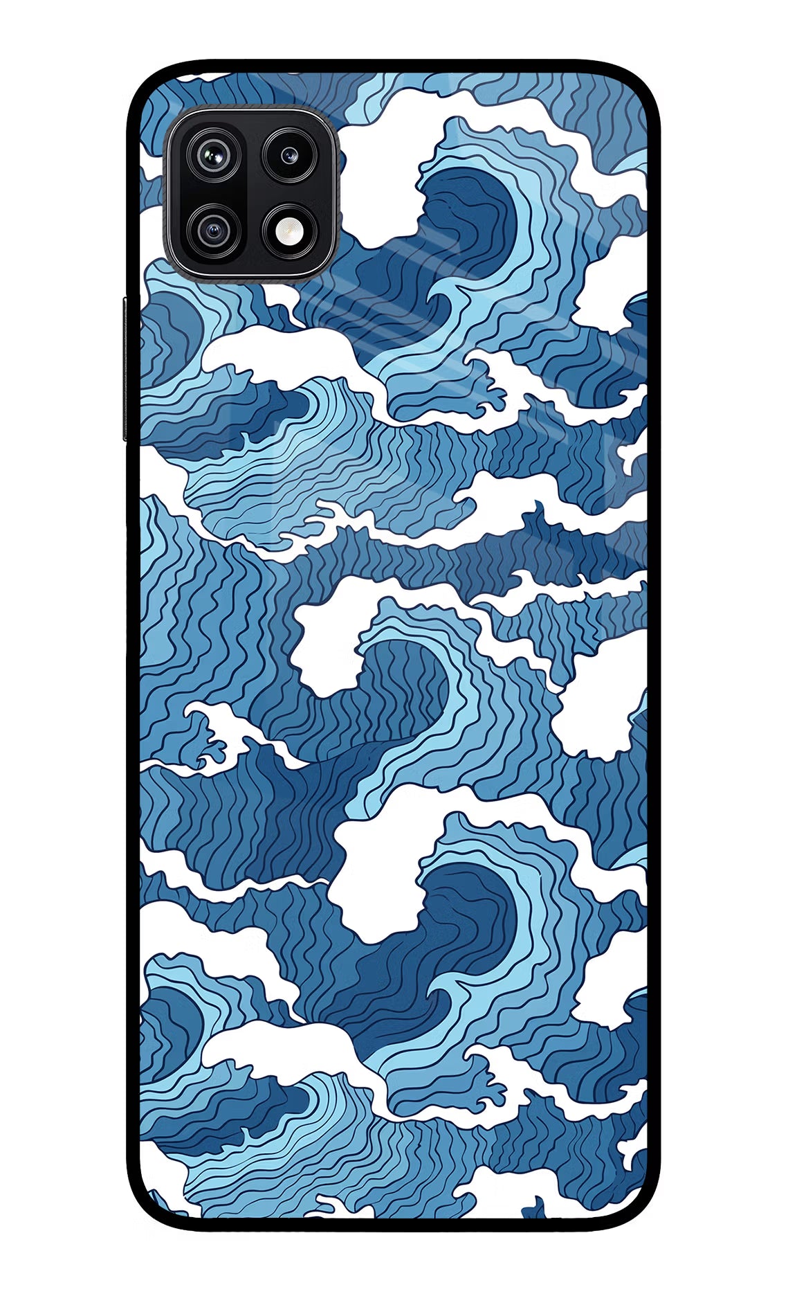 Blue Waves Case for Samsung F42 5G by Casekaro