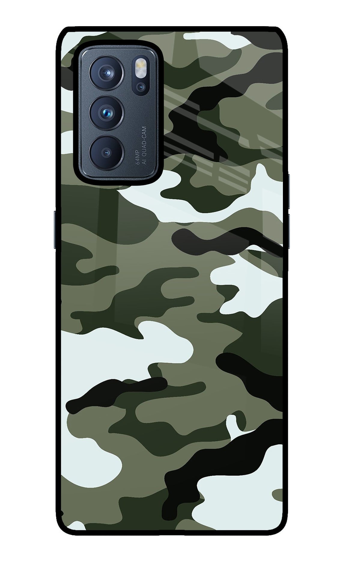 Camouflage Case for Oppo Reno6 Pro 5G