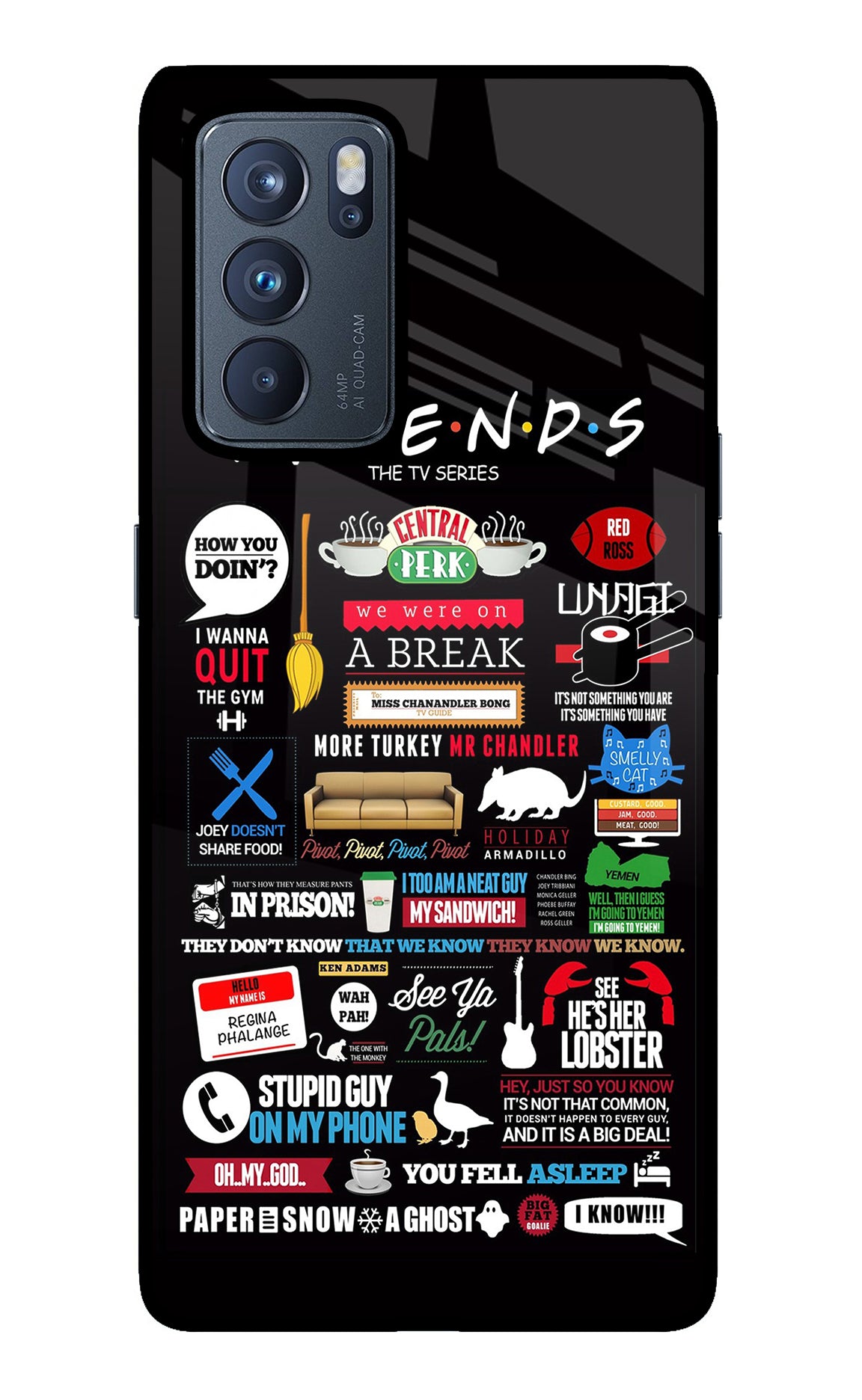 FRIENDS Case for Oppo Reno6 Pro 5G