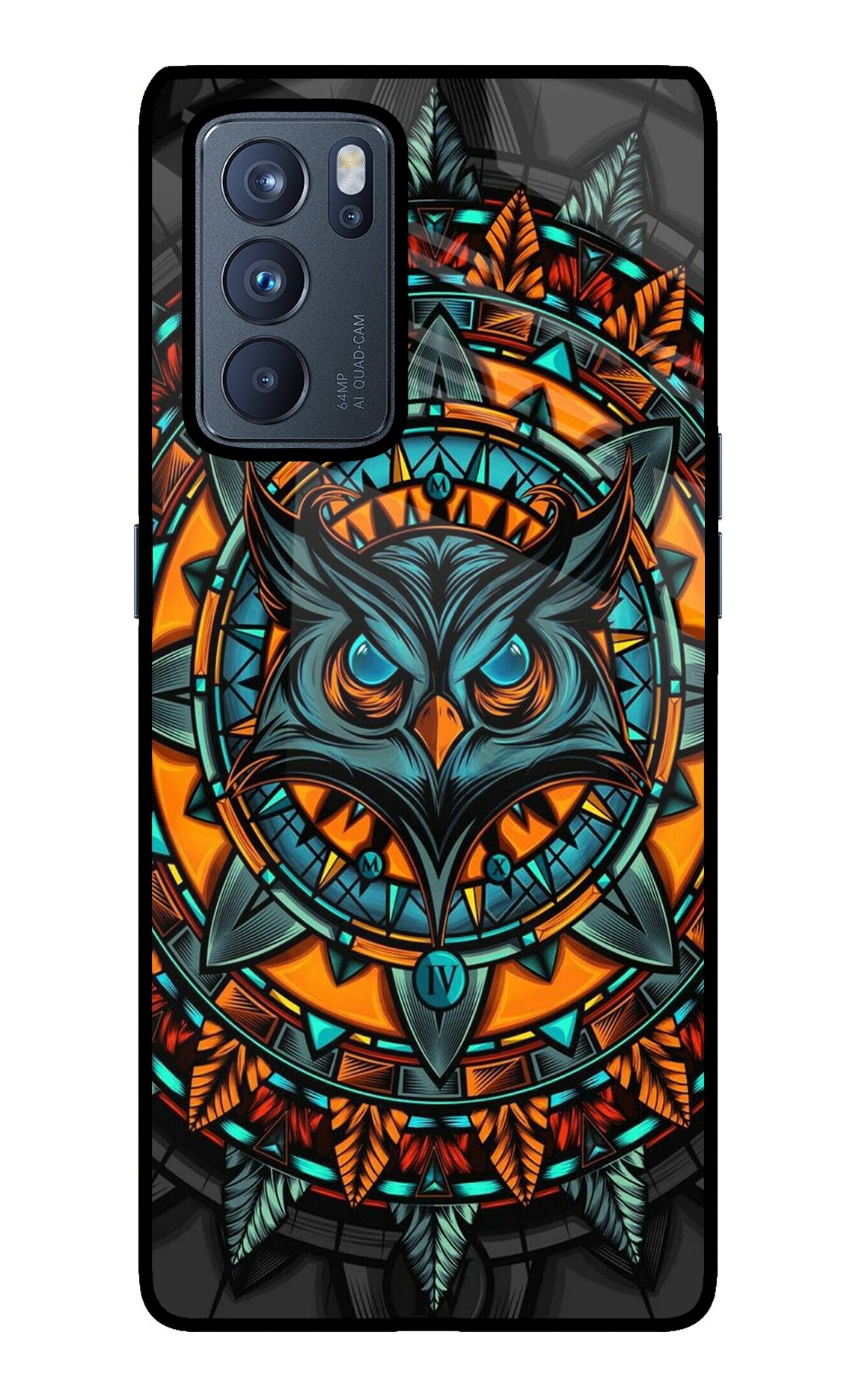 Angry Owl Art Case for Oppo Reno6 Pro 5G