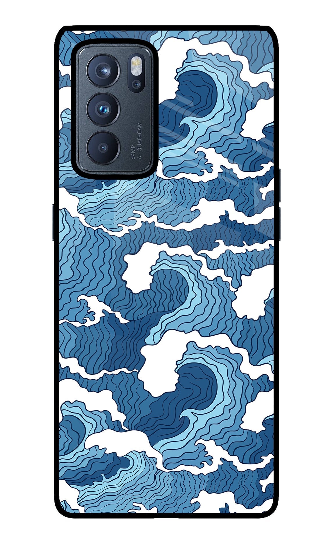 Blue Waves Case for Oppo Reno6 Pro 5G