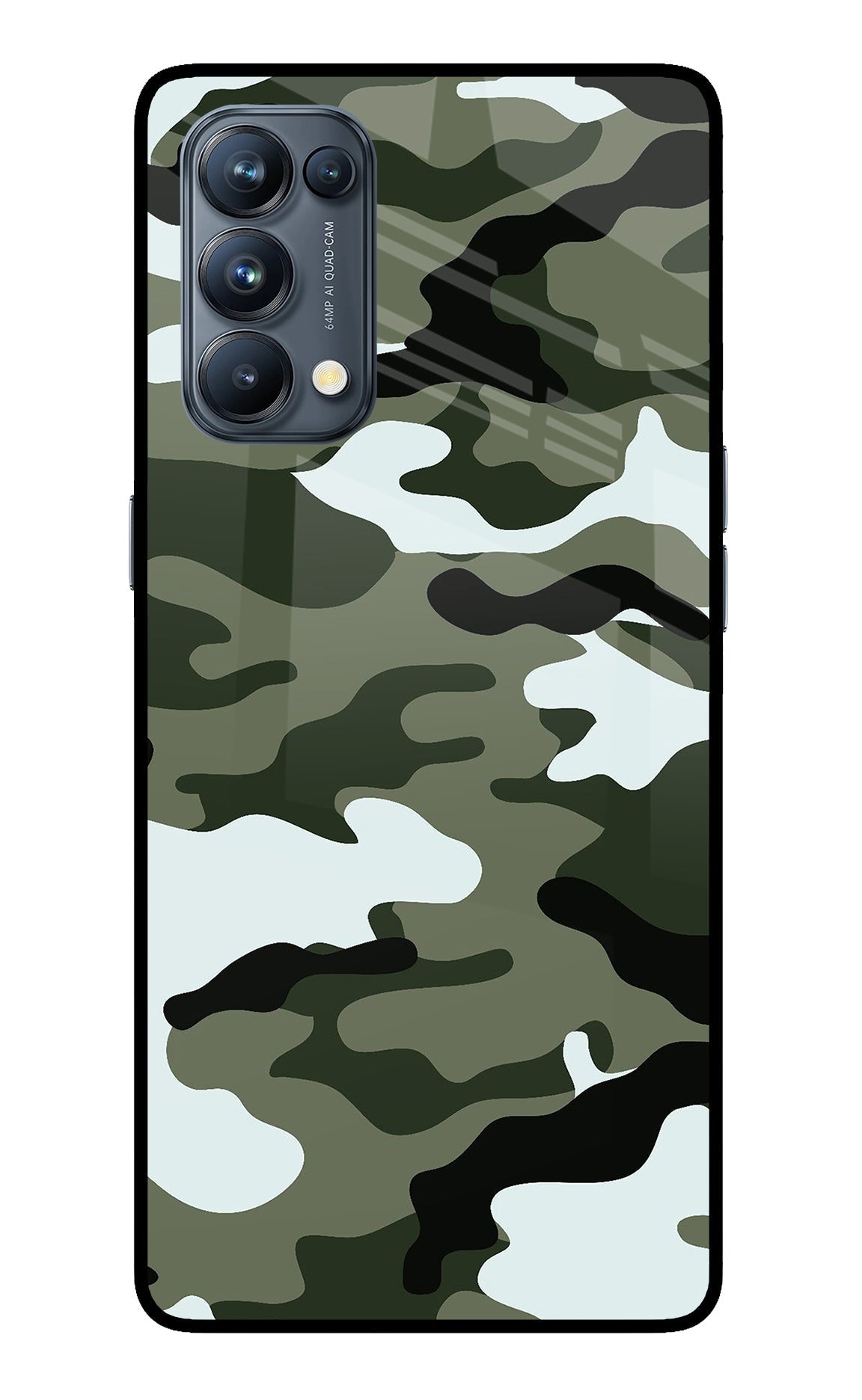 Camouflage Case for Oppo Reno5 Pro 5G