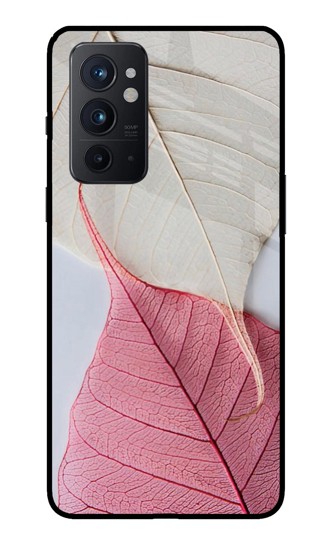 White Pink Leaf Case for Oneplus 9RT