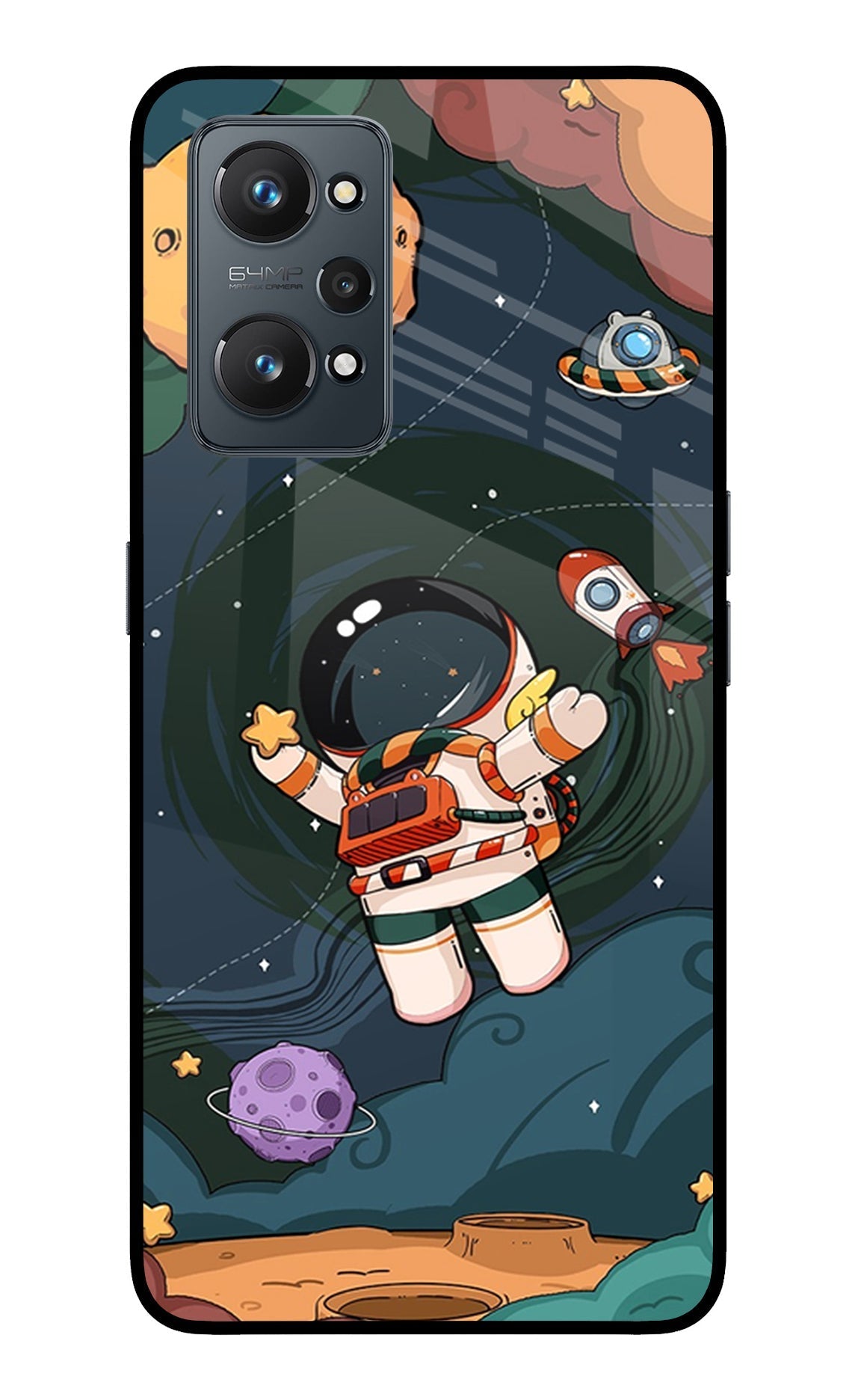 Cartoon Astronaut Case for Realme GT NEO 2/Neo 3T