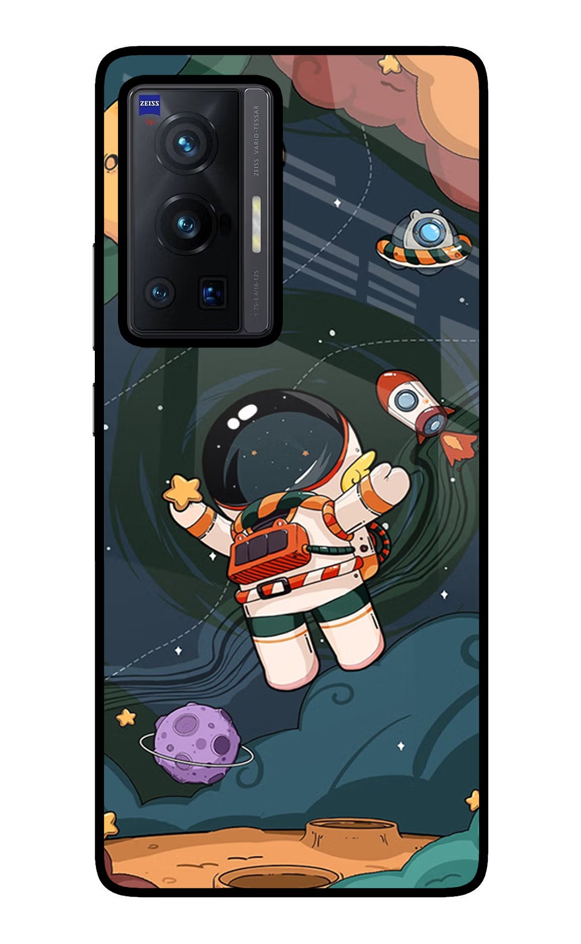 Cartoon Astronaut Case for Vivo X70 Pro by Casekaro