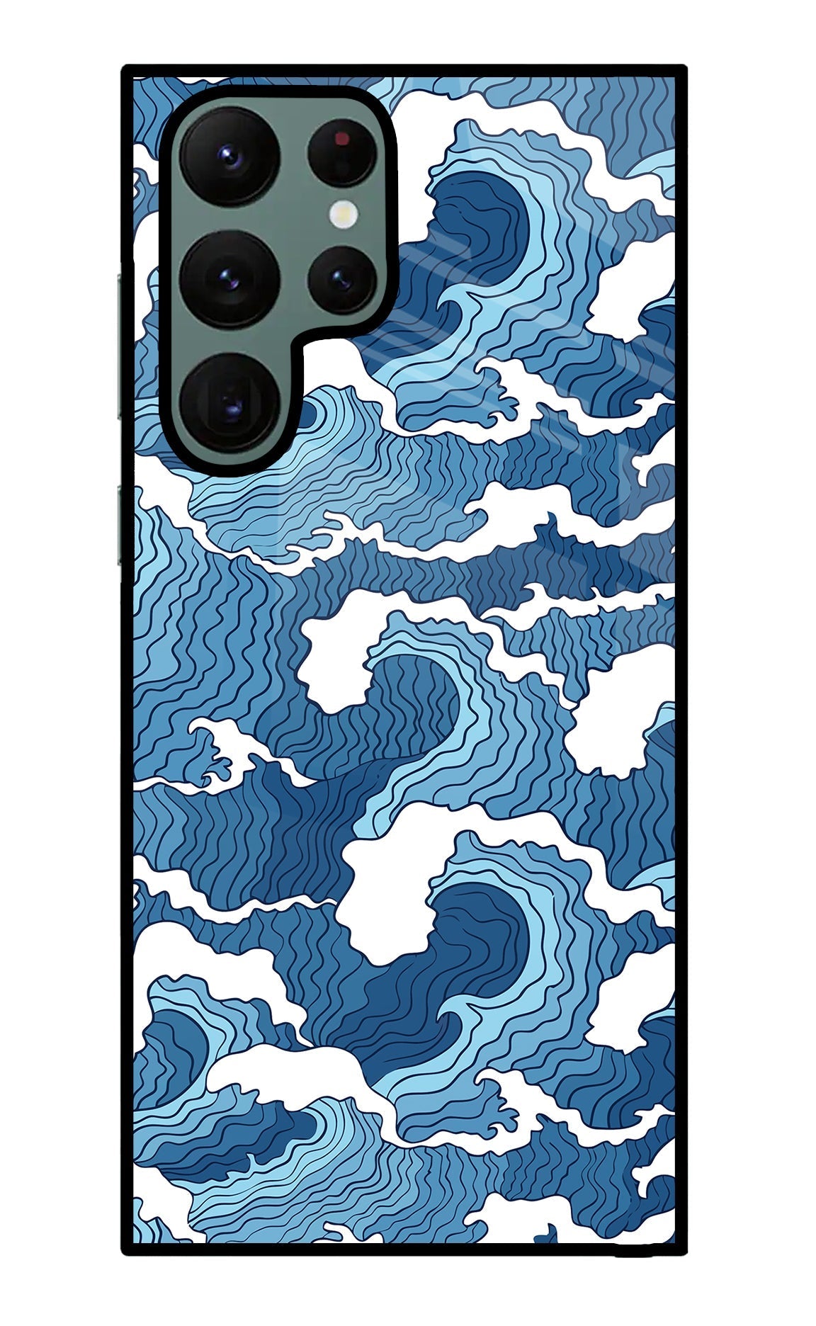 Blue Waves Case for Samsung S22 Ultra