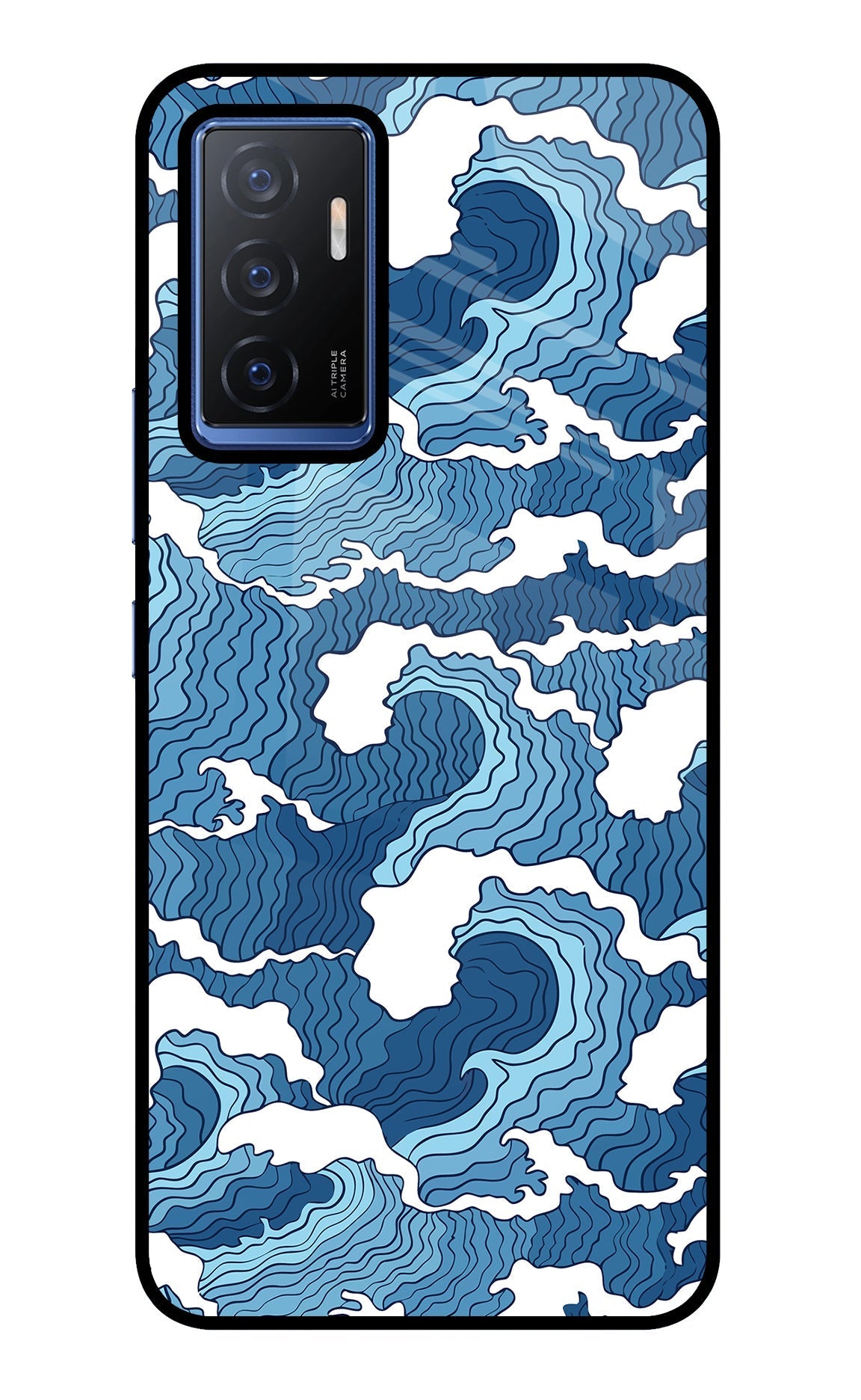 Blue Waves Case for Vivo V23E 5G