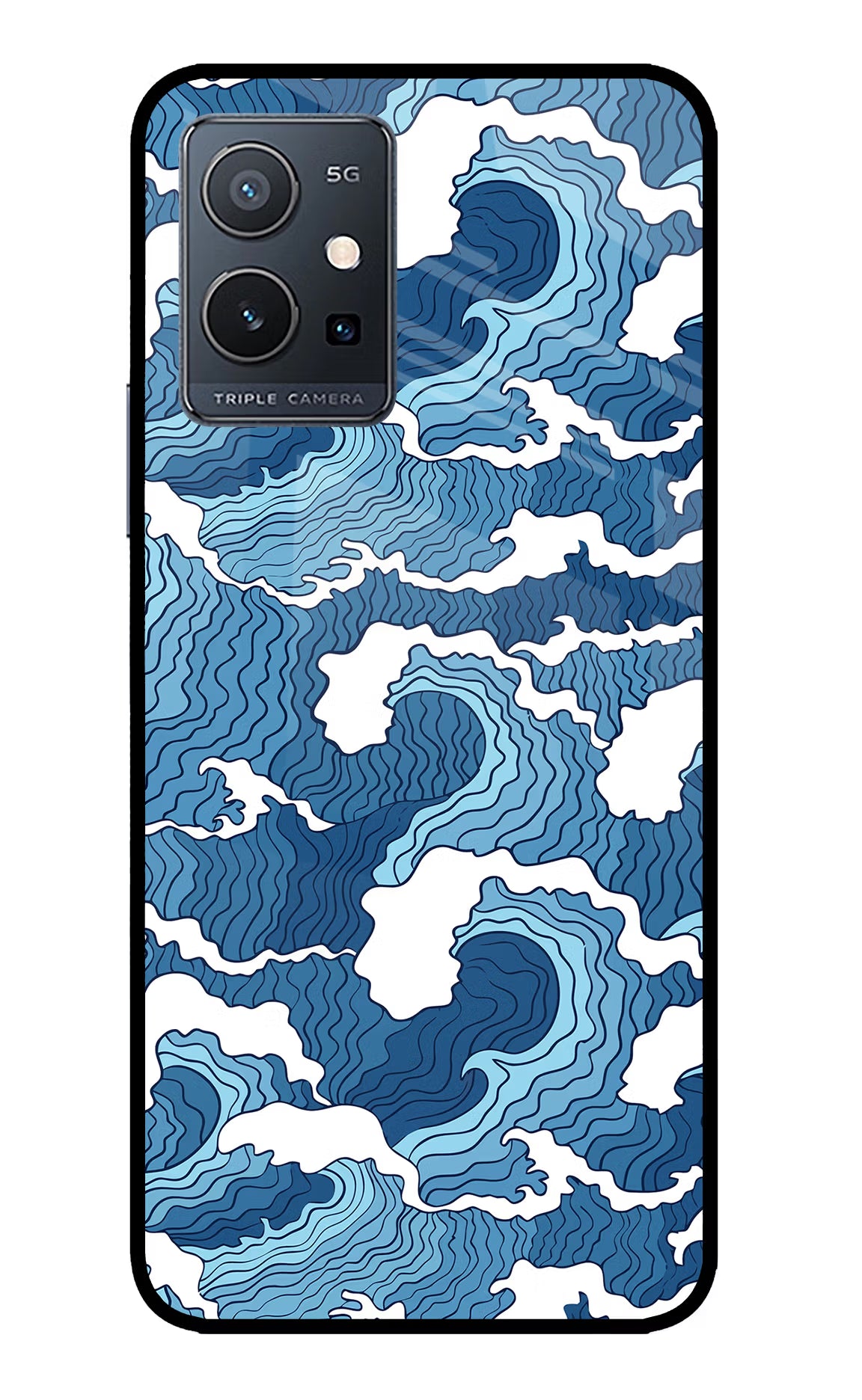 Blue Waves Case for IQOO Z6 5G (not 44W) by Casekaro