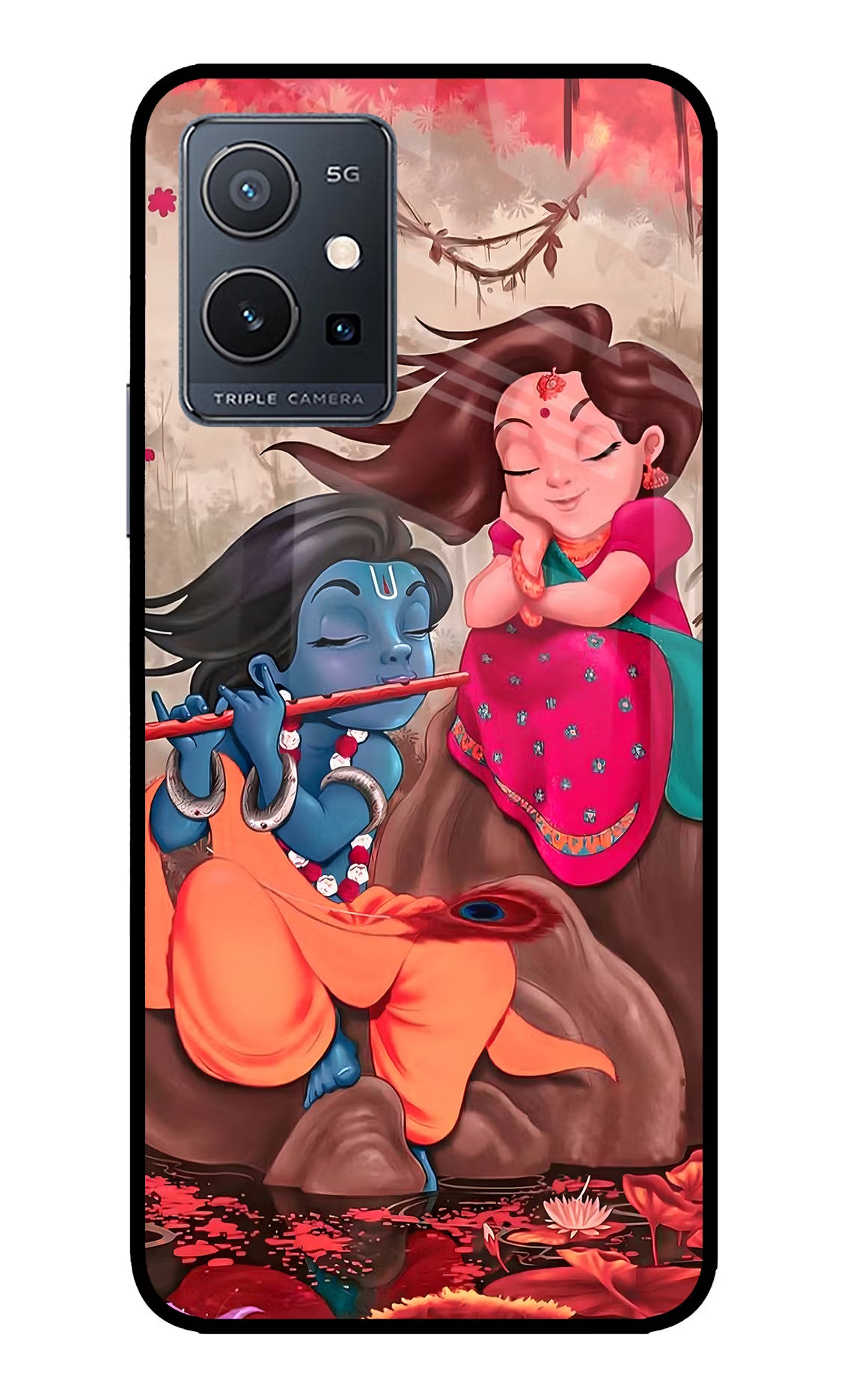 Radhe Krishna Case for IQOO Z6 5G (not 44W) by Casekaro