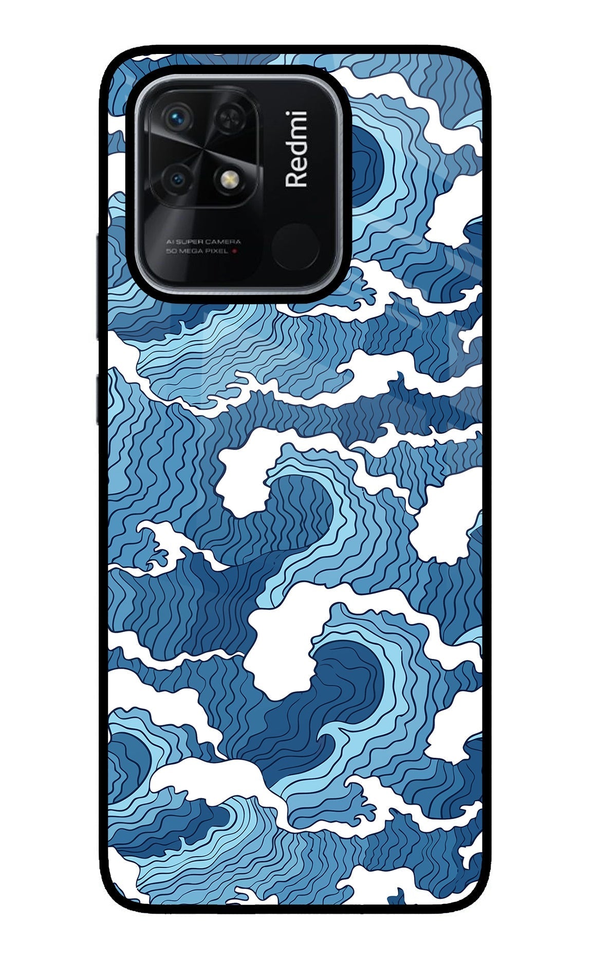 Blue Waves Case for Redmi 10/10 Power