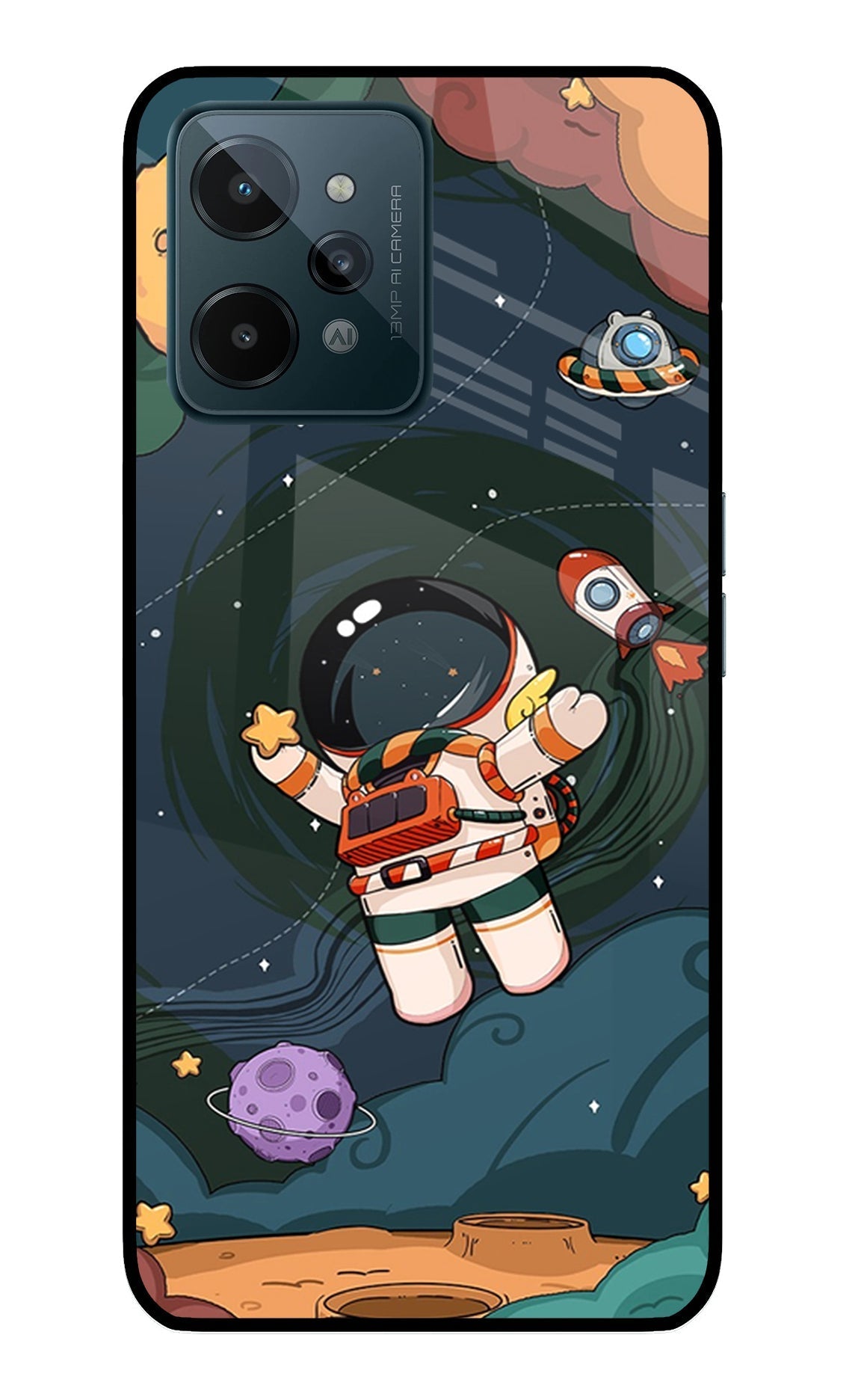 Cartoon Astronaut Case for Realme C31