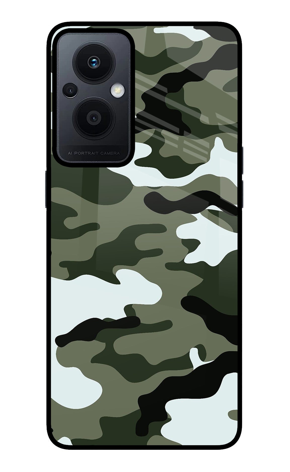 Camouflage Case for Oppo F21 Pro 5G