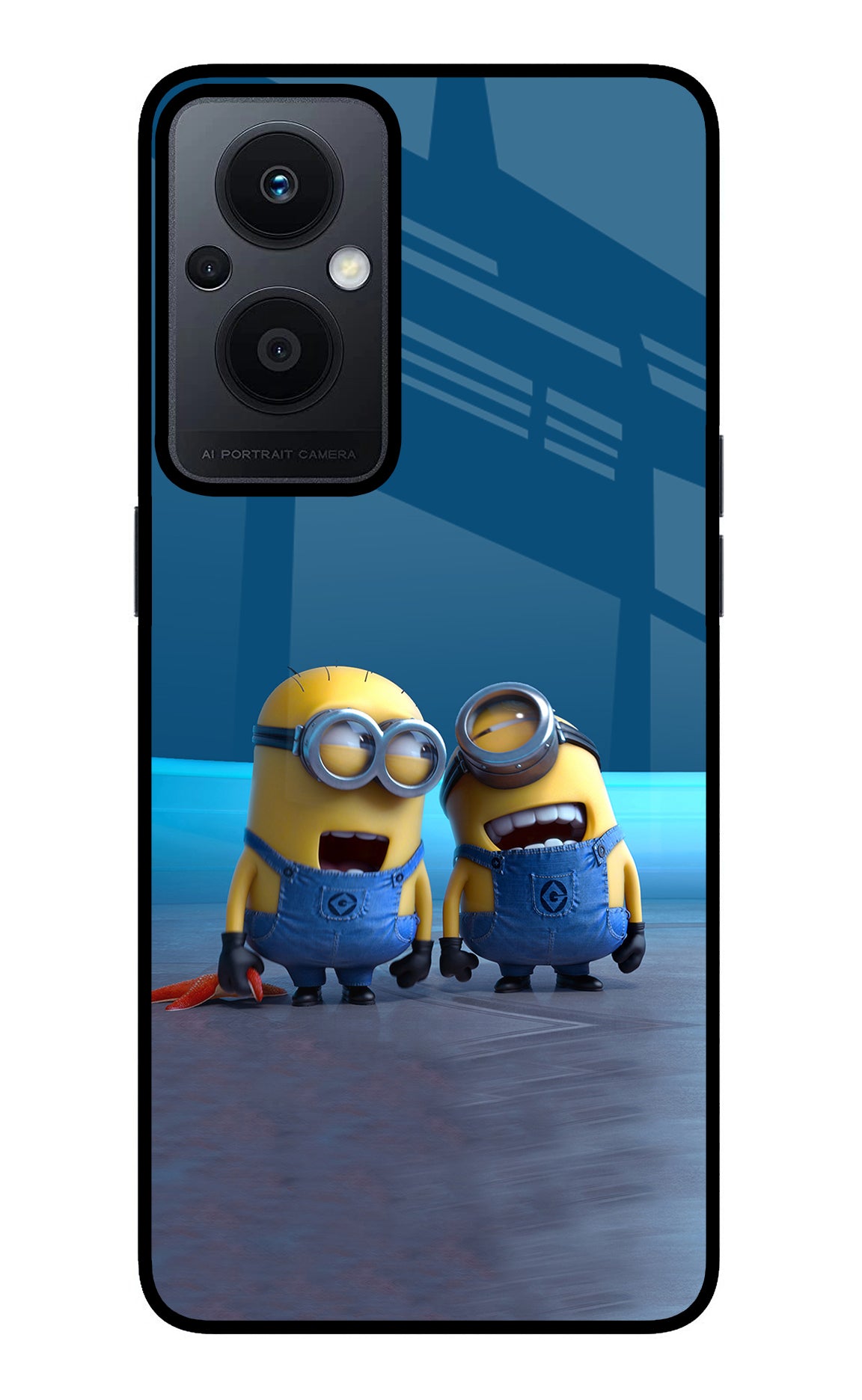 Minion Laughing Case for Oppo F21 Pro 5G