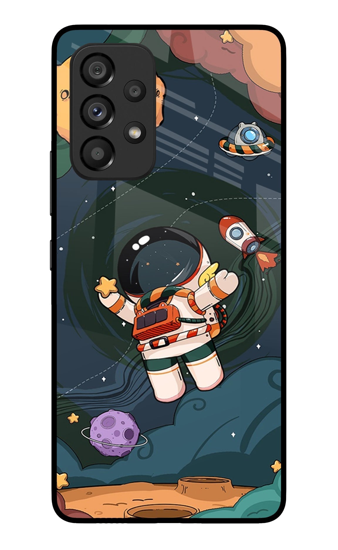 Cartoon Astronaut Case for Samsung A53 5G