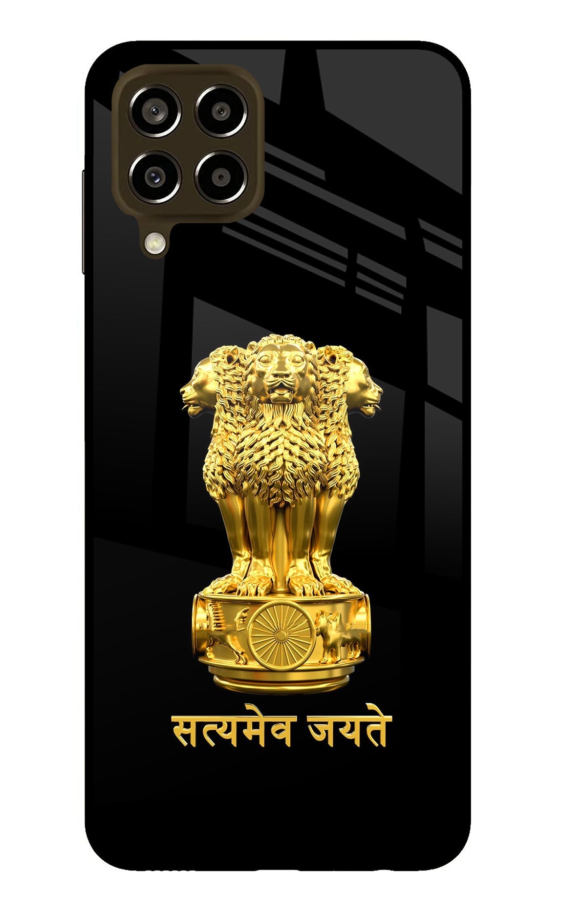 Satyamev Jayate Golden Case for Samsung M33 5G