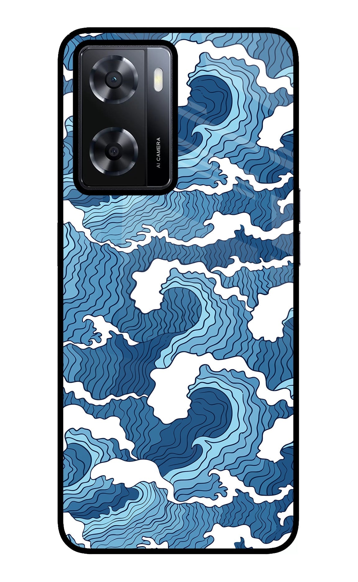 Blue Waves Case for Oppo A57 2022