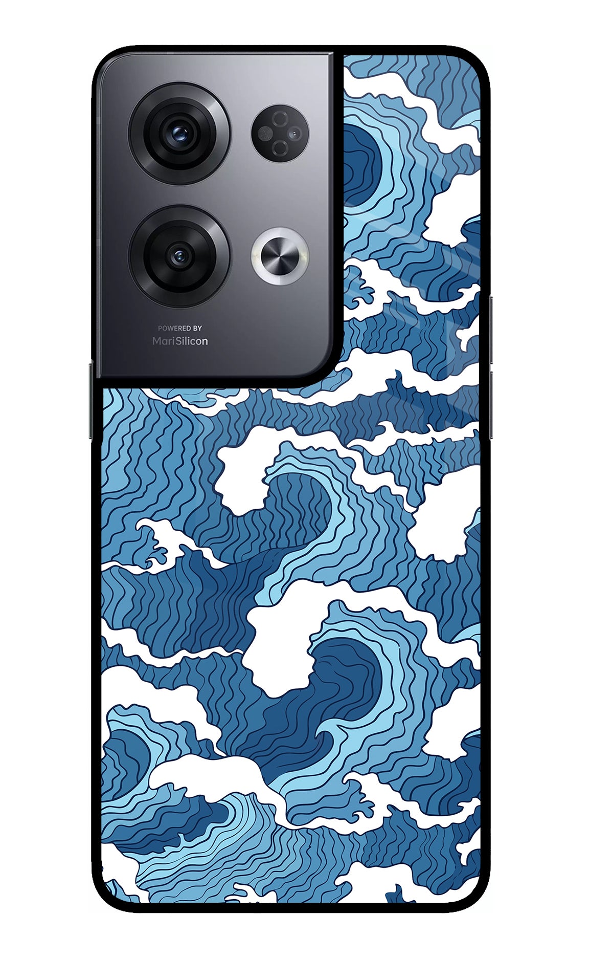 Blue Waves Case for Oppo Reno8 Pro