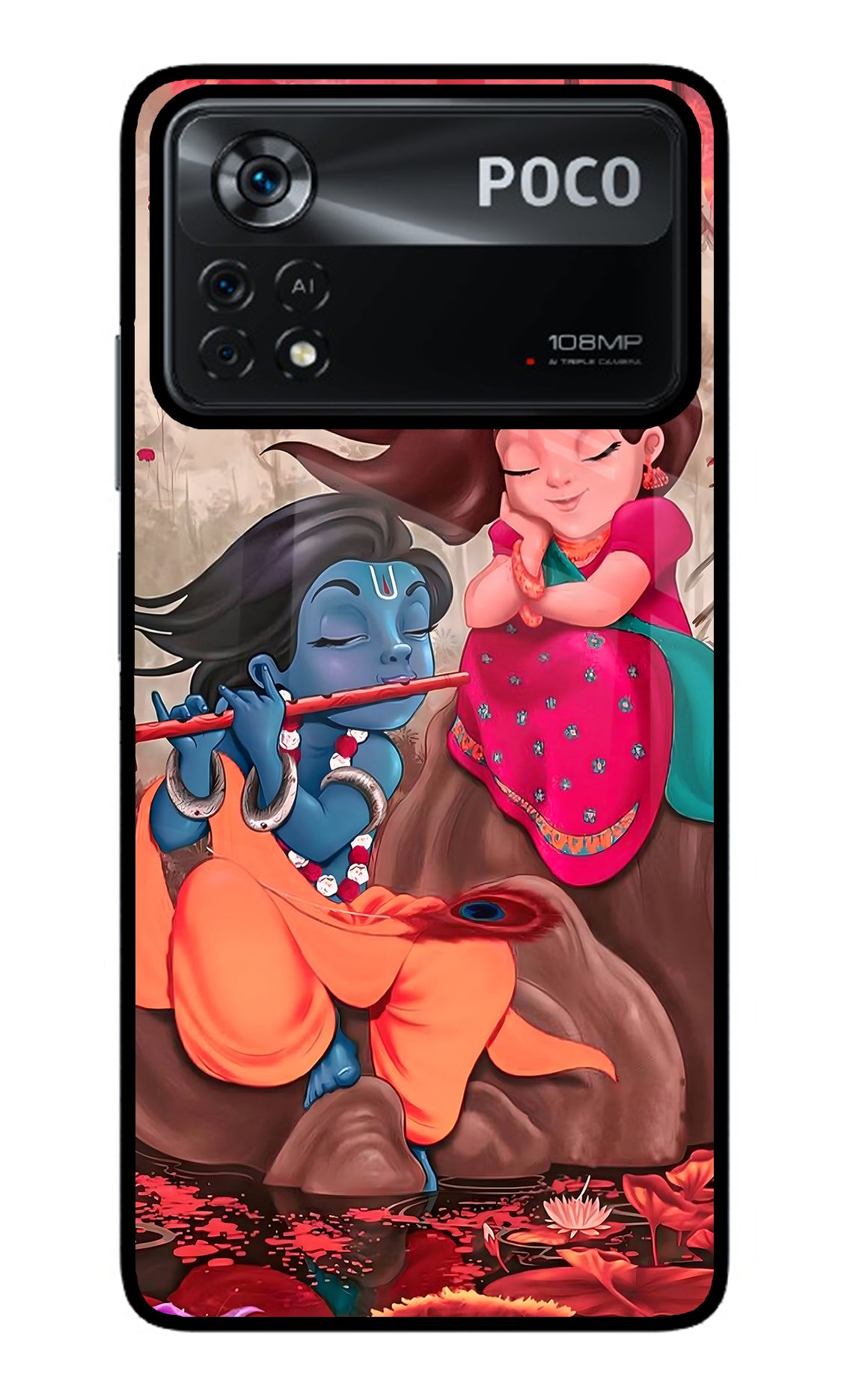 Radhe Krishna Case for Poco X4 Pro
