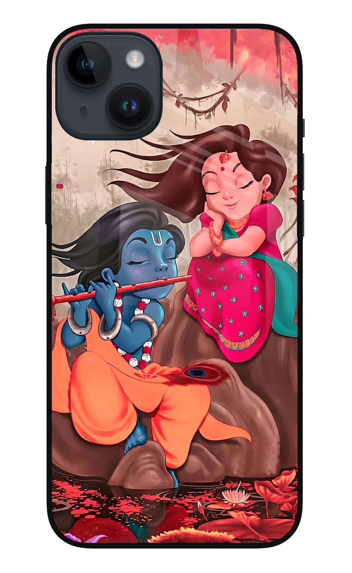 Radhe Krishna Case for iPhone 14 Plus