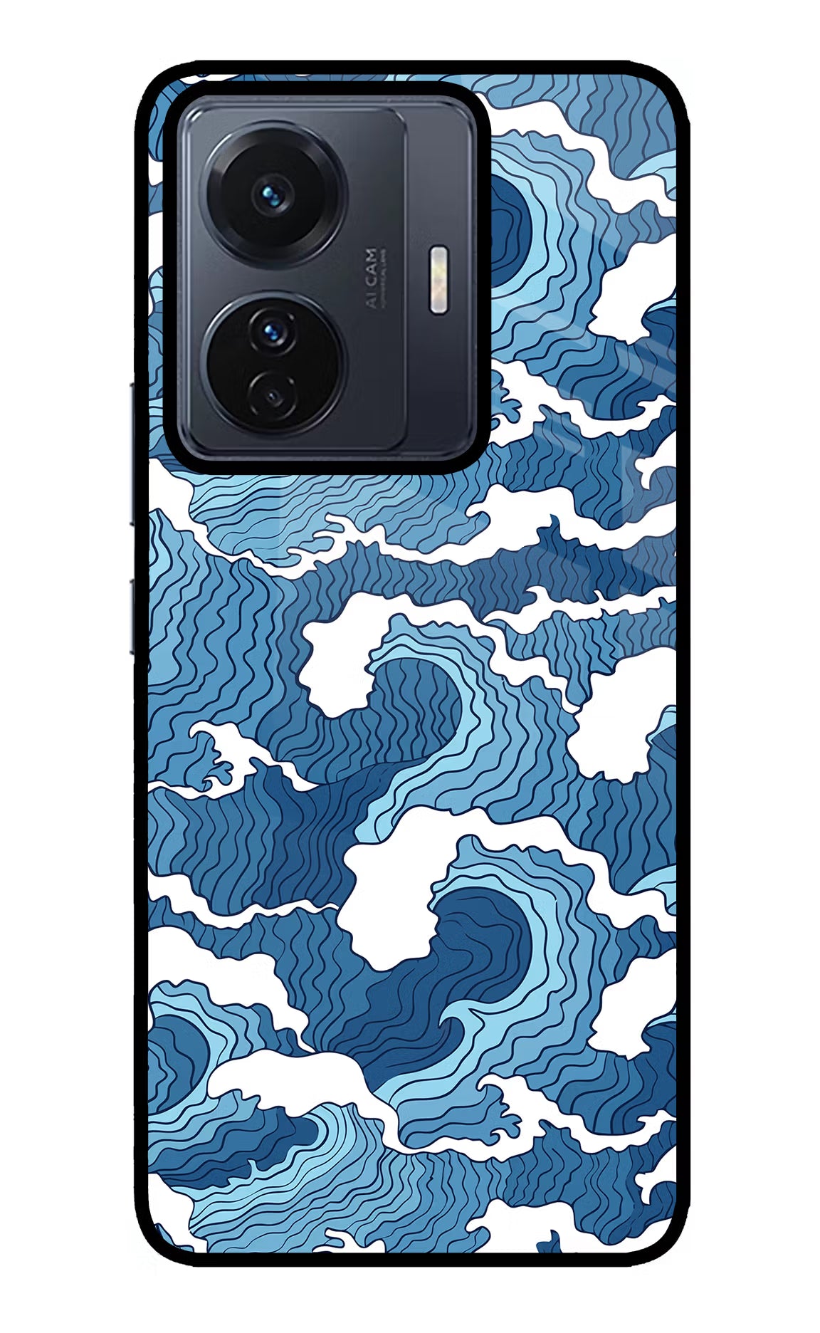 Blue Waves Case for Vivo T1 Pro 5G by Casekaro