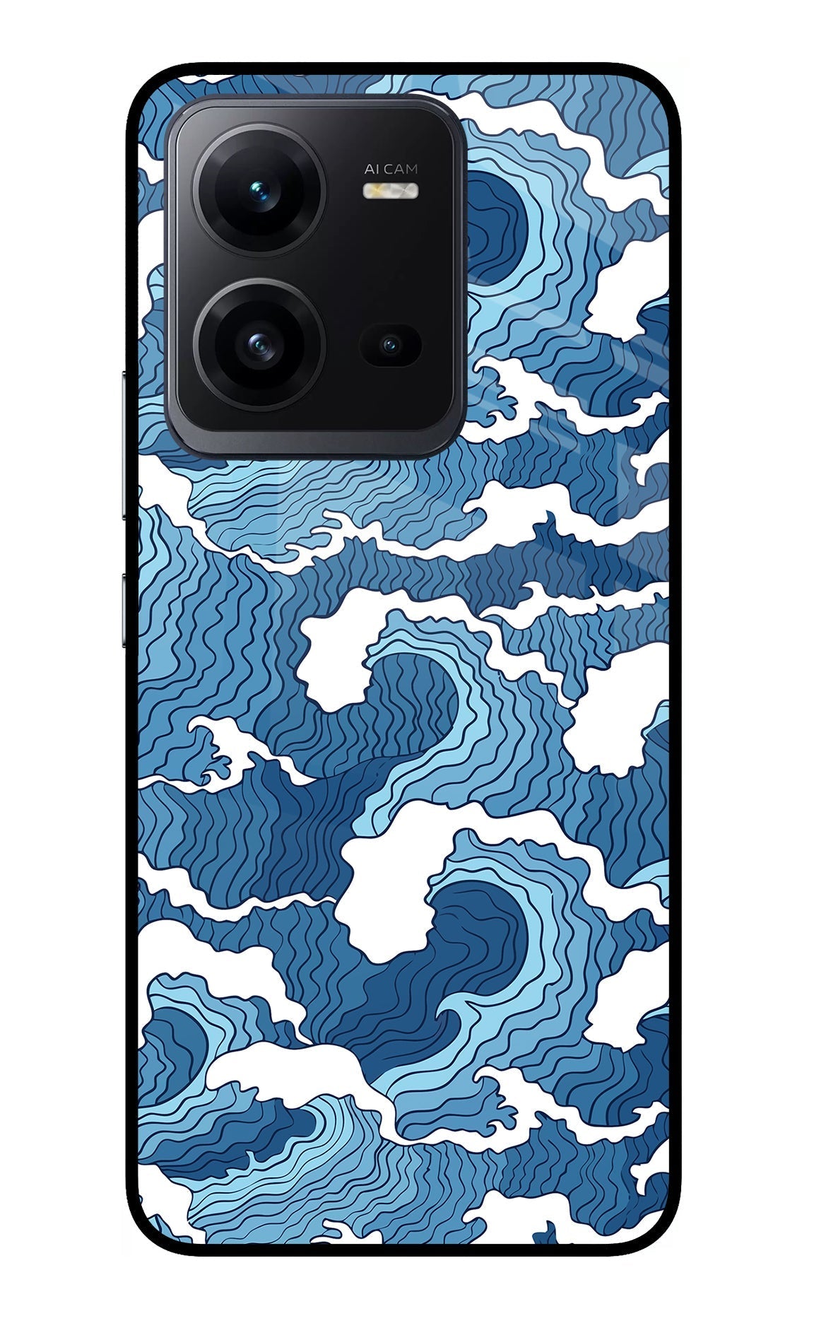 Blue Waves Case for Vivo V25 5G