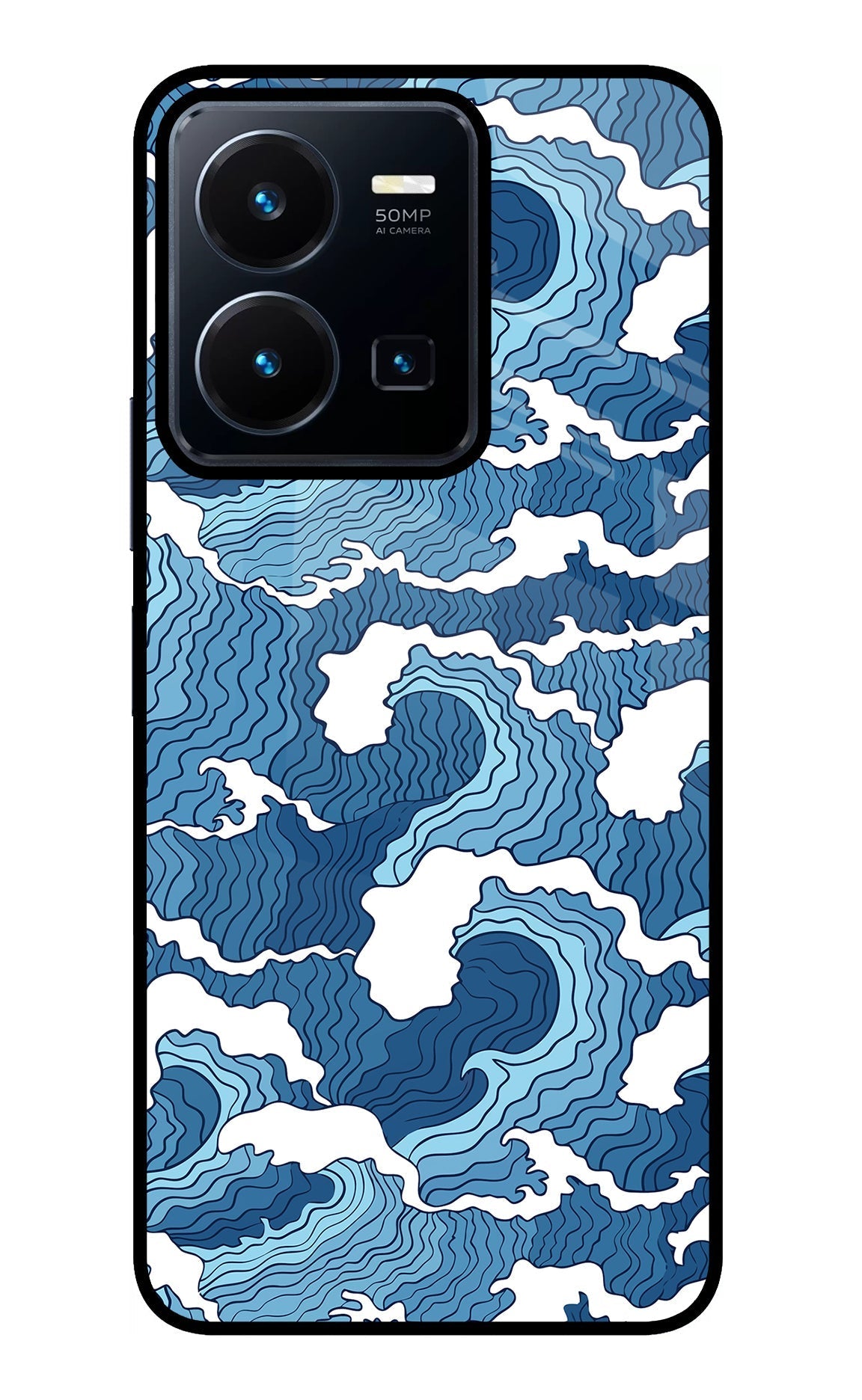 Blue Waves Case for Vivo Y35