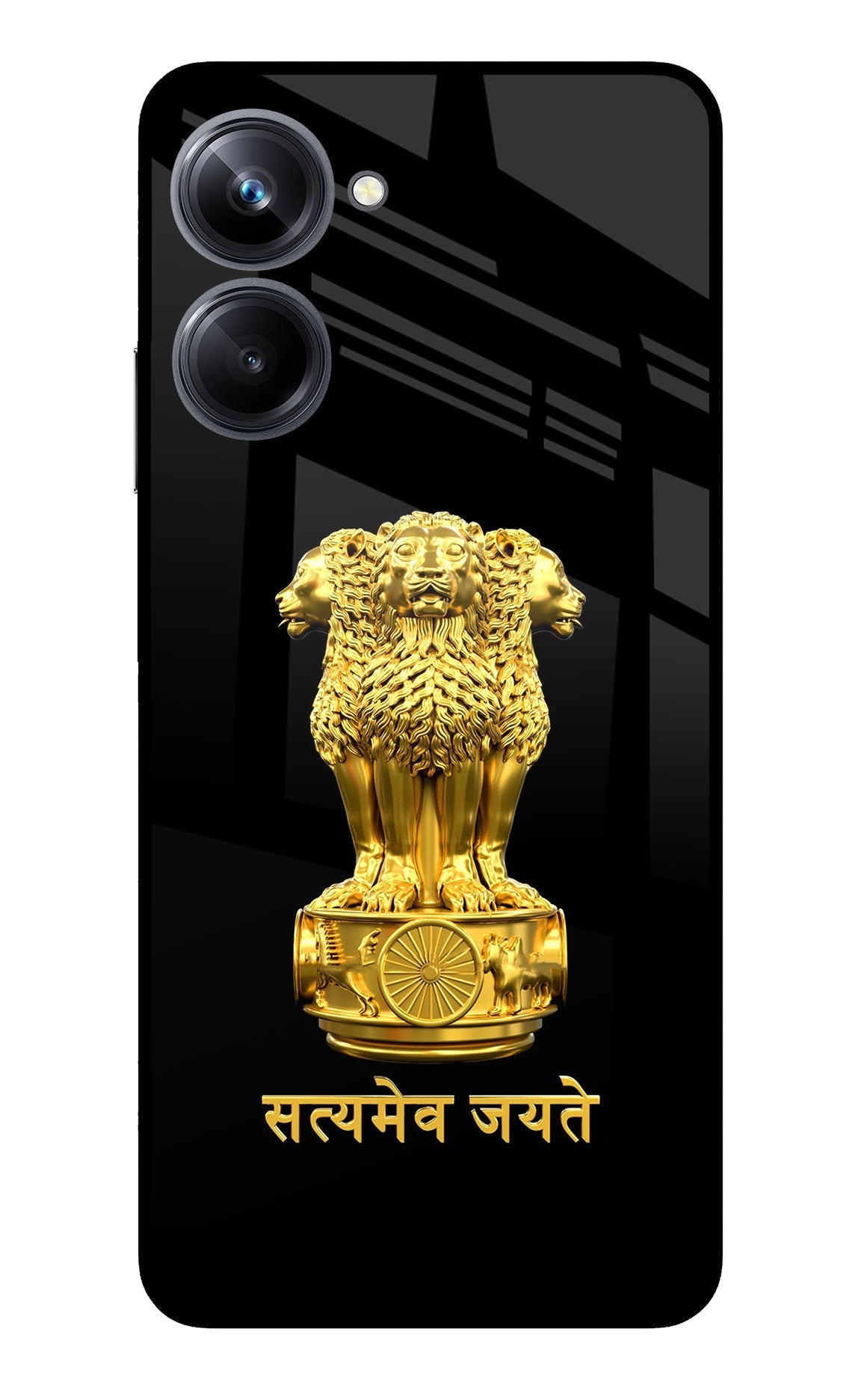 Satyamev Jayate Golden Case for Realme 10 Pro 5G