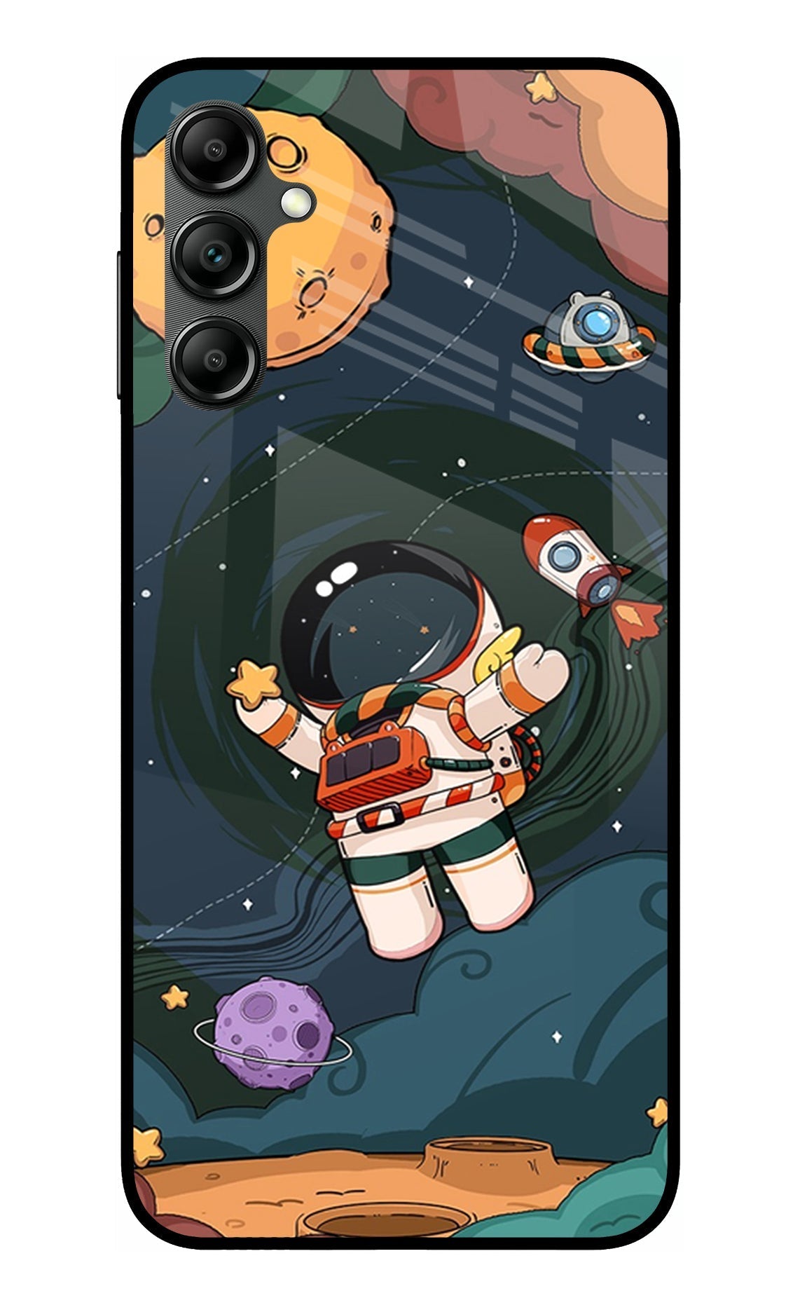 Cartoon Astronaut Case for Samsung A14 5G