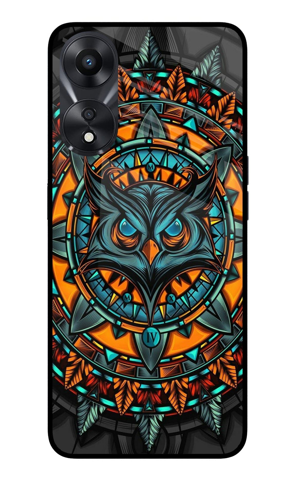 Angry Owl Art Case for Oppo A78 5G