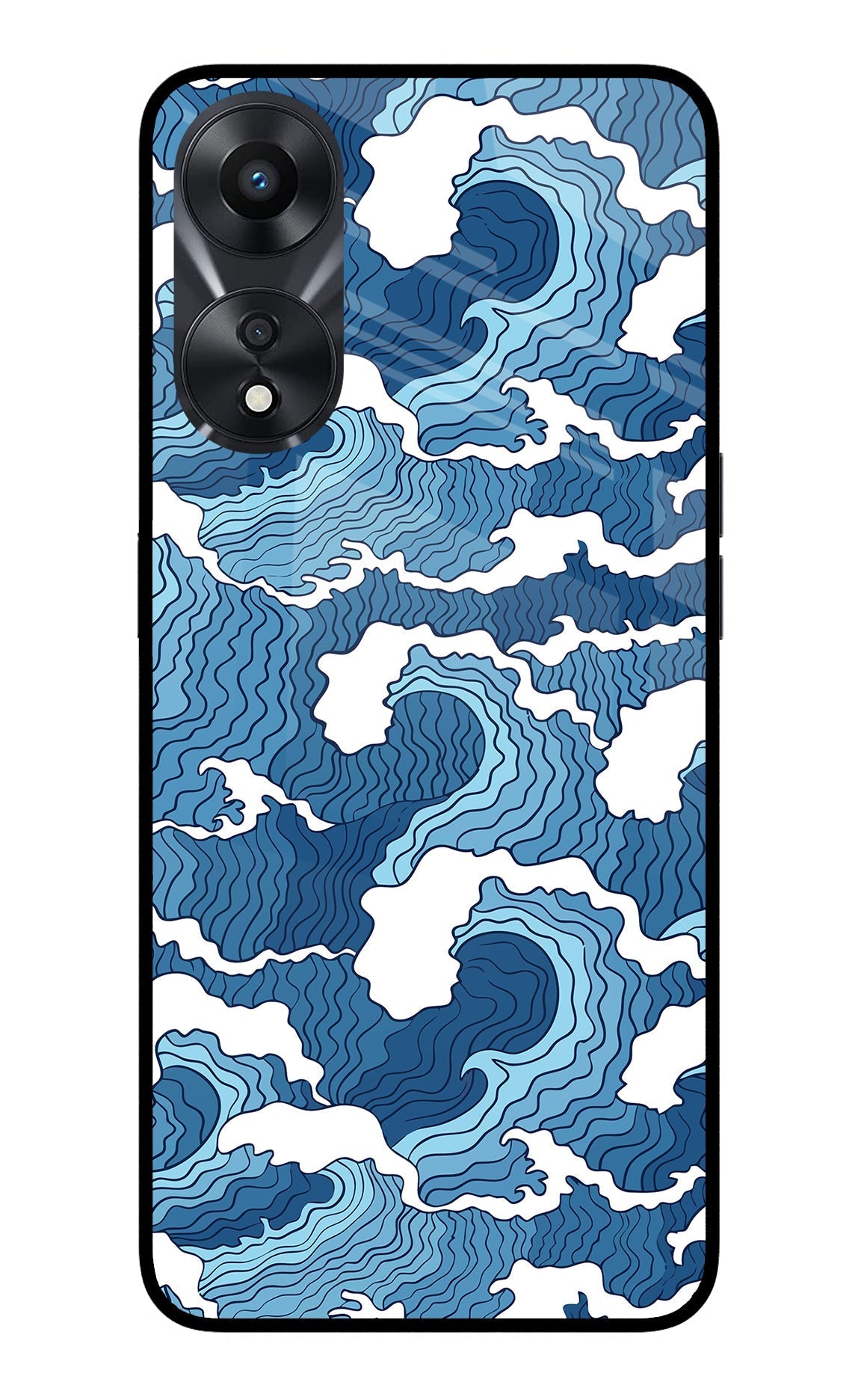 Blue Waves Case for Oppo A78 5G