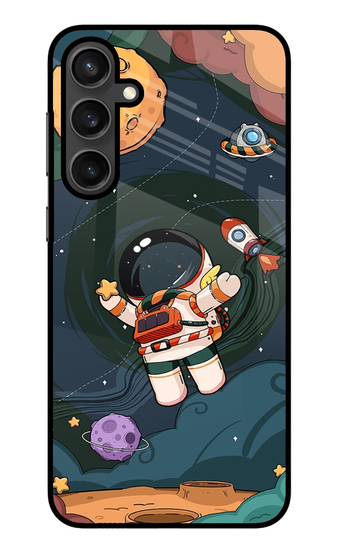 Cartoon Astronaut Case for Samsung S23