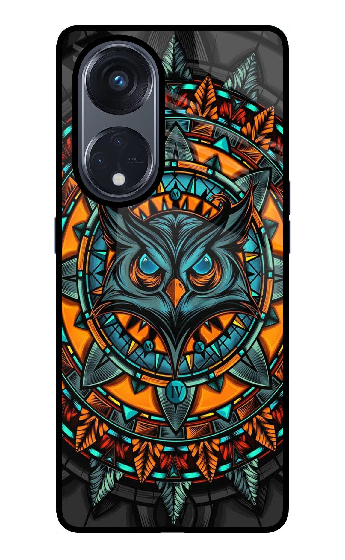 Angry Owl Art Case for Oppo Reno8 T 5G