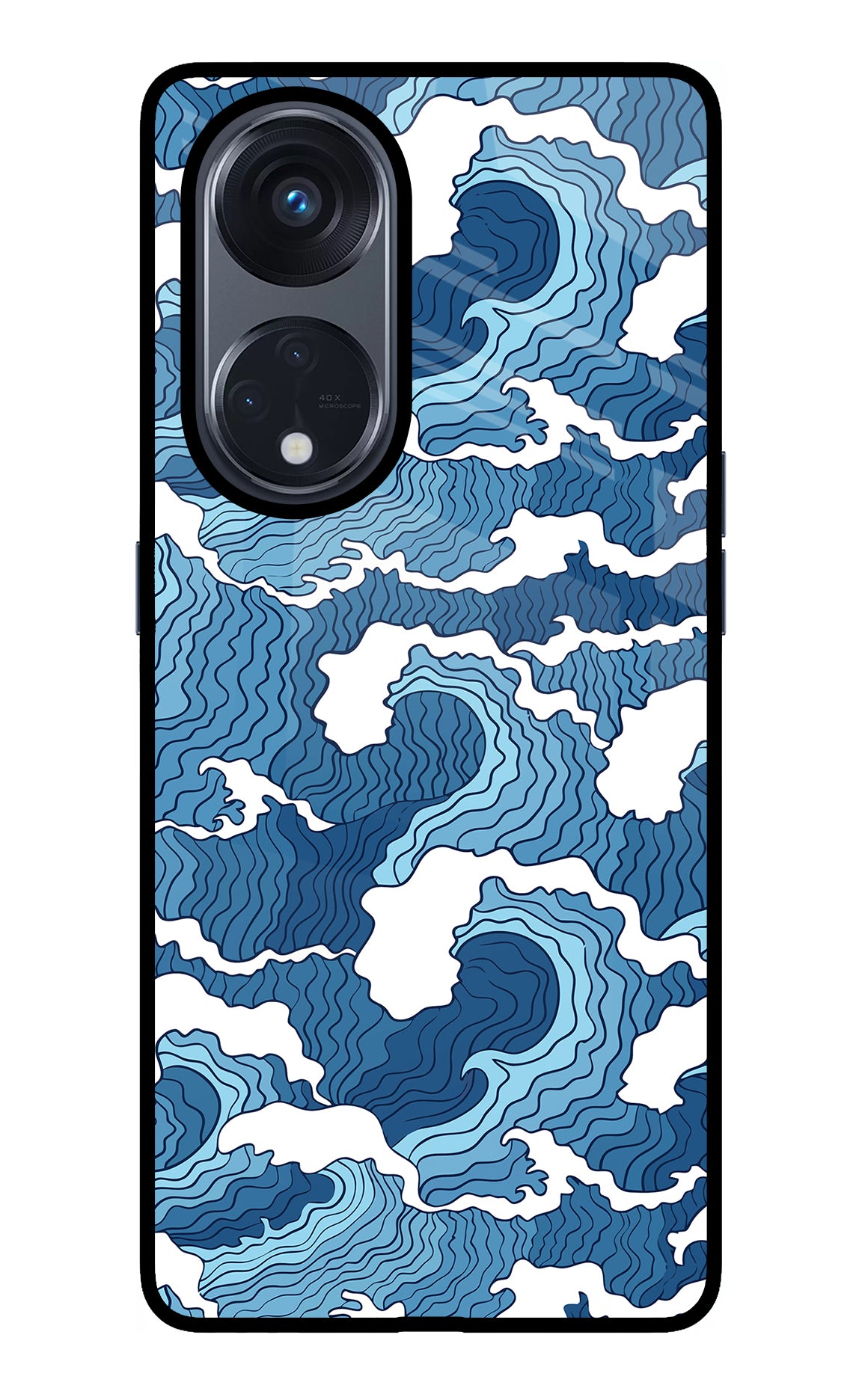 Blue Waves Case for Oppo Reno8 T 5G
