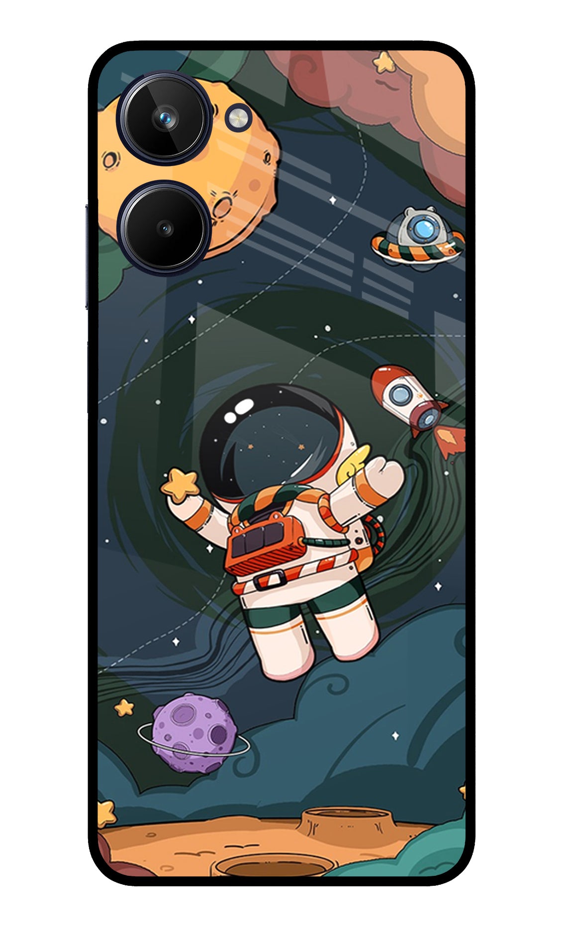 Cartoon Astronaut Case for Realme 10