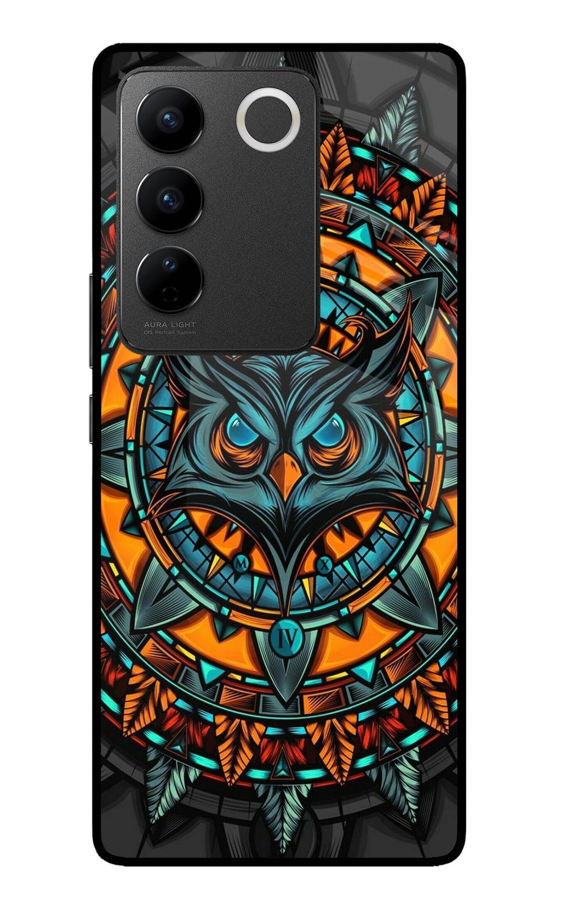 Angry Owl Art Case for Vivo V27/V27 Pro