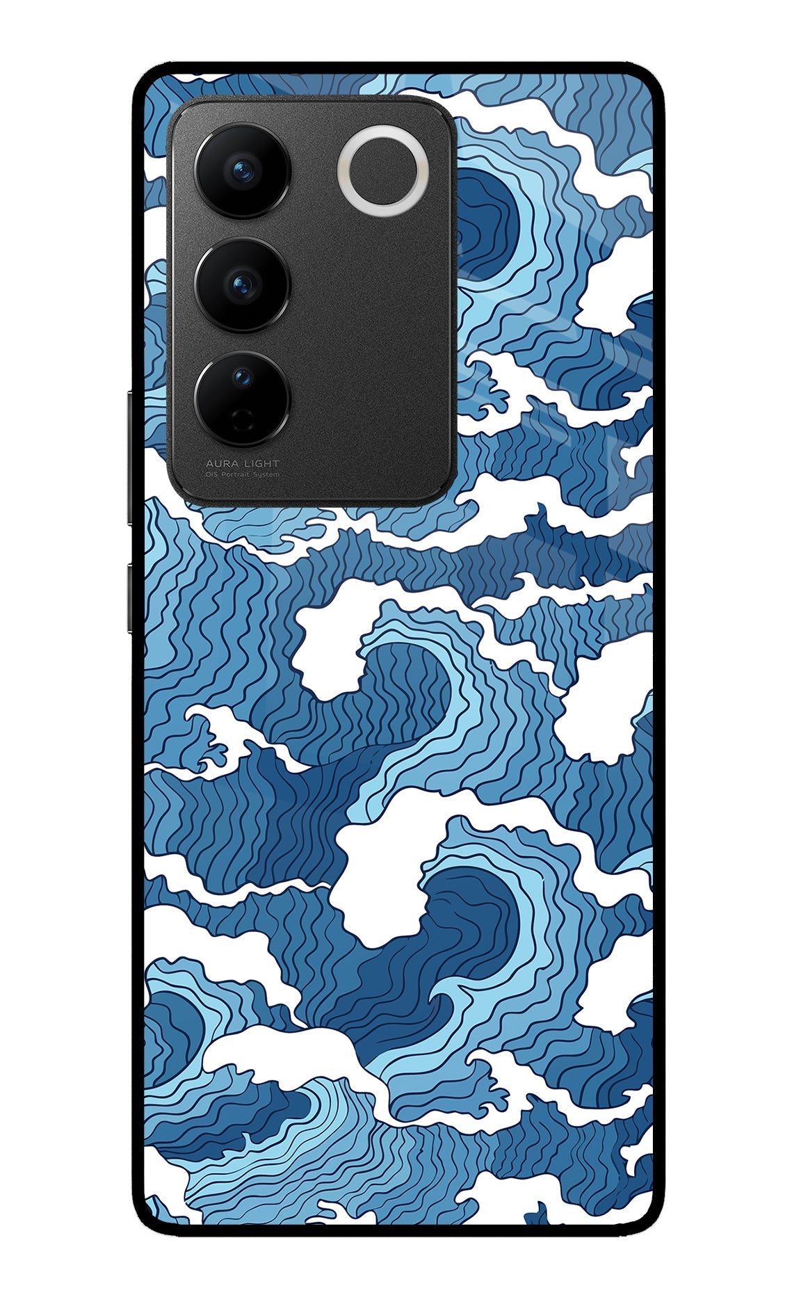 Blue Waves Case for Vivo V27/V27 Pro