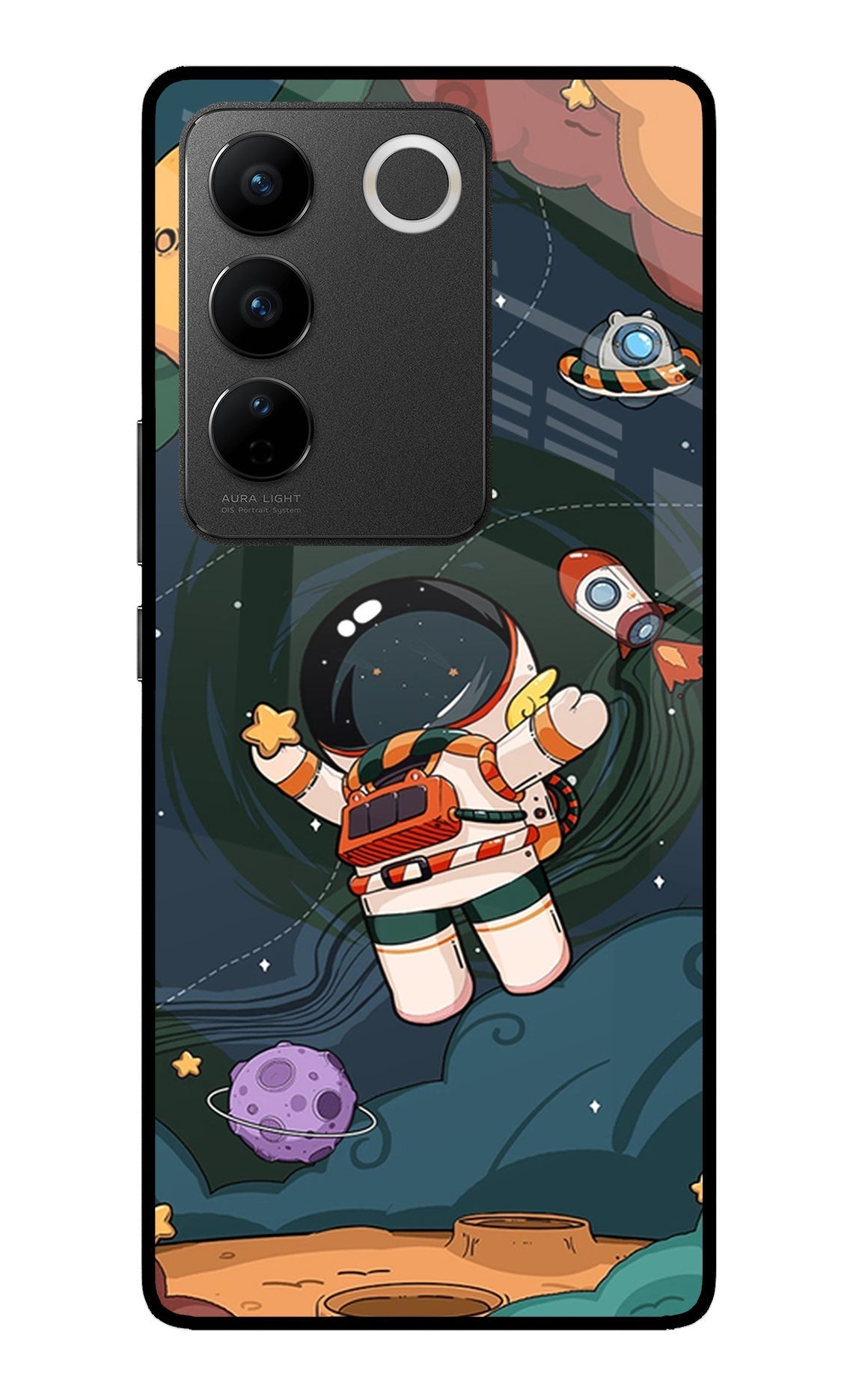 Cartoon Astronaut Case for Vivo V27/V27 Pro