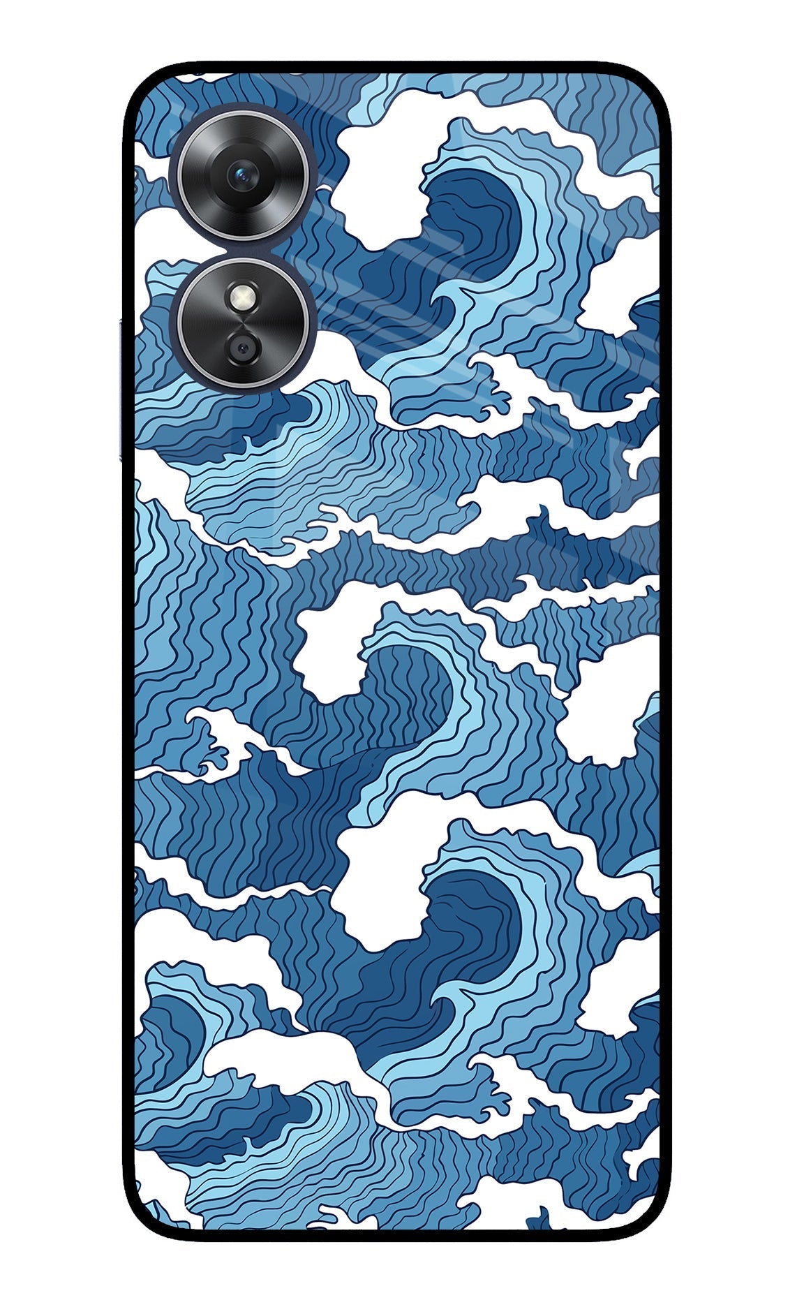 Blue Waves Case for Oppo A17