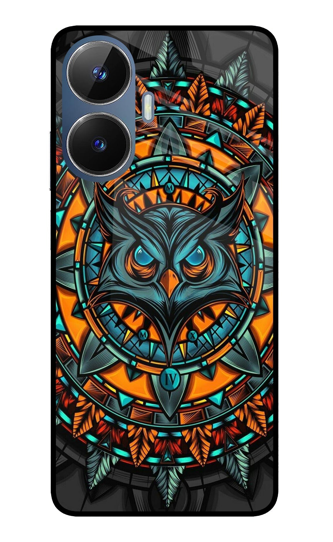 Angry Owl Art Case for Realme C55/N55