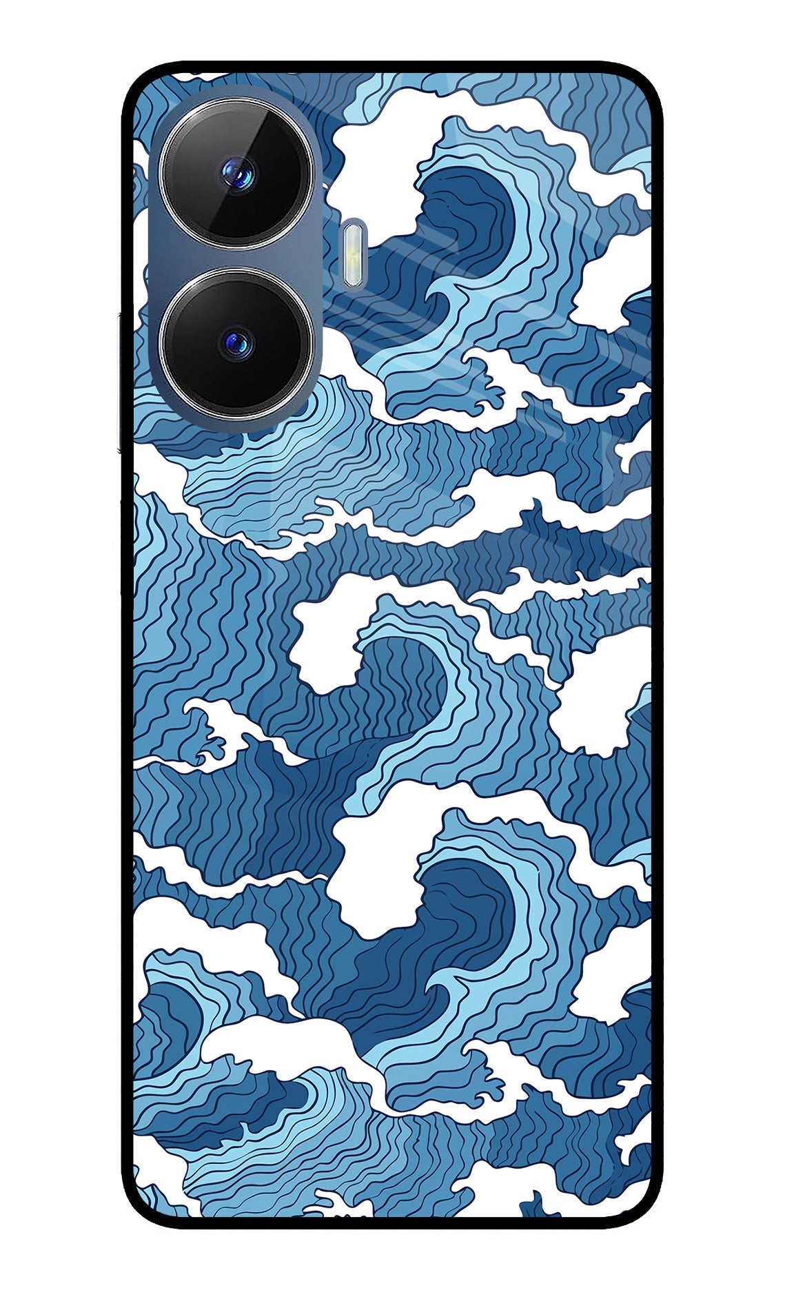 Blue Waves Case for Realme C55/N55