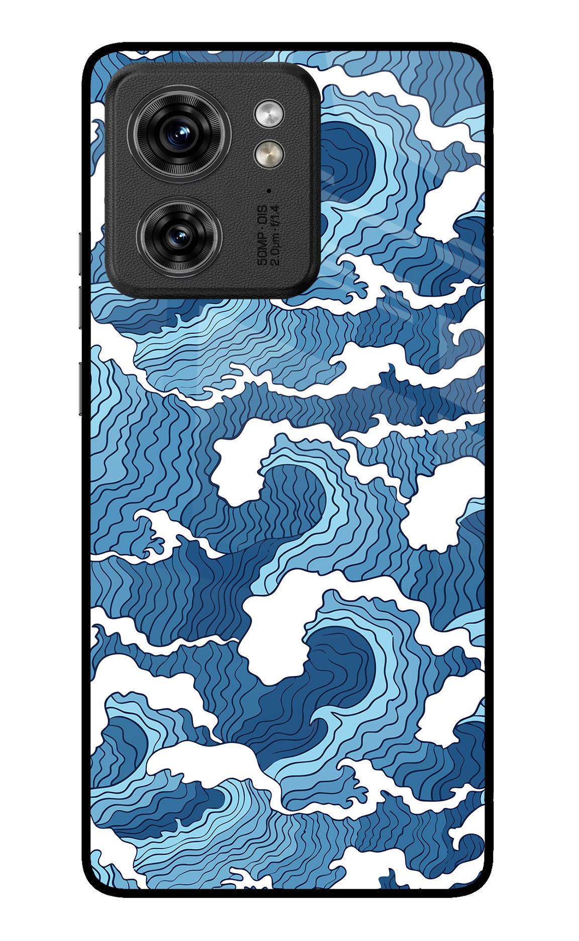 Blue Waves Case for Moto Edge 40