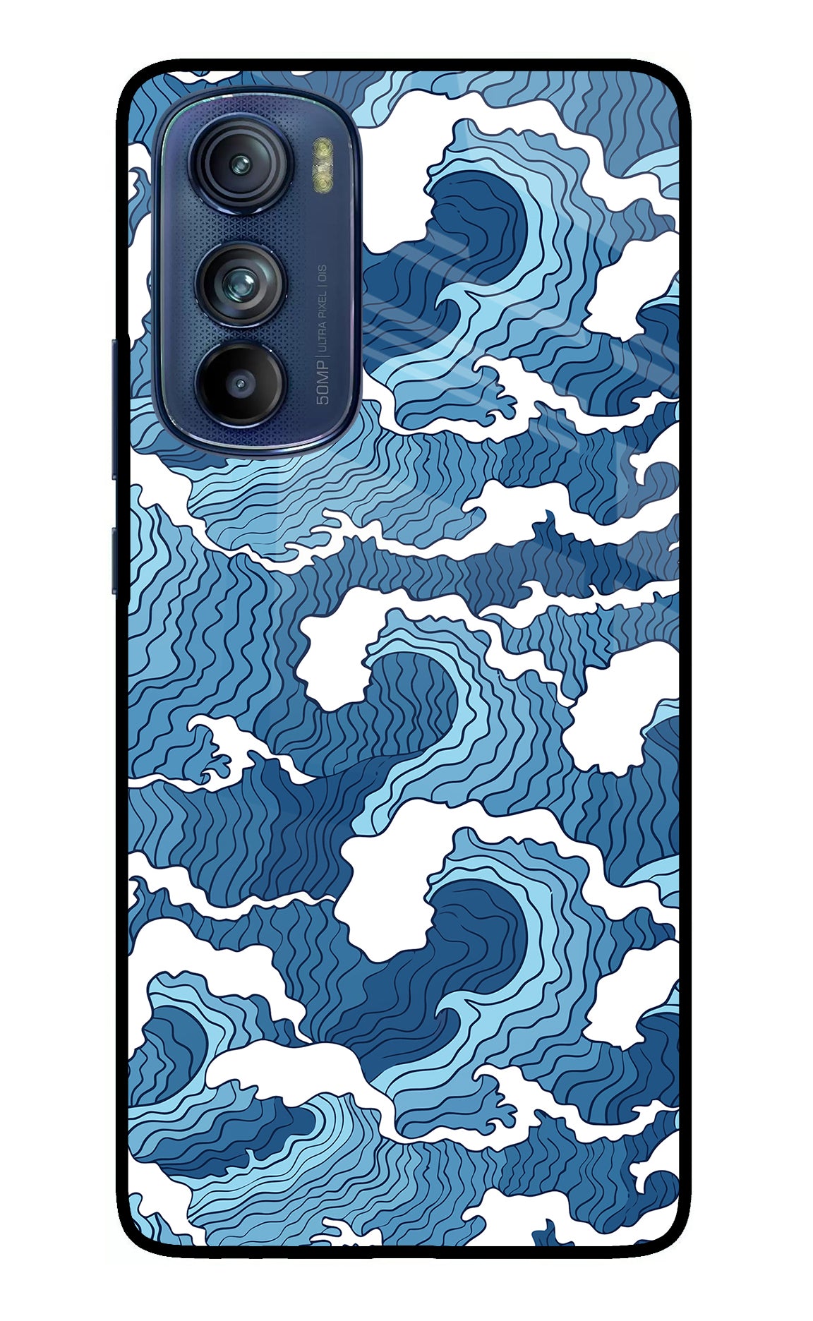 Blue Waves Case for Moto Edge 30