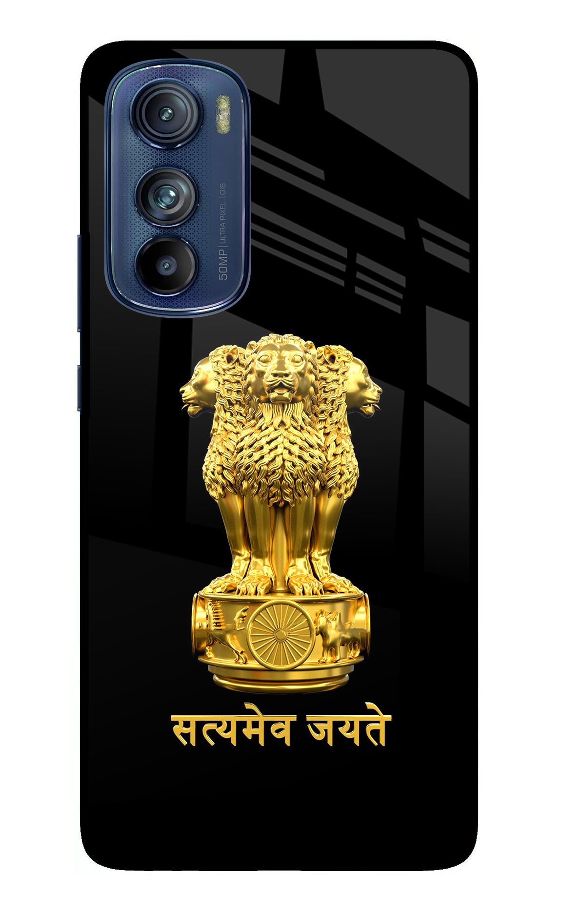 Satyamev Jayate Golden Case for Moto Edge 30