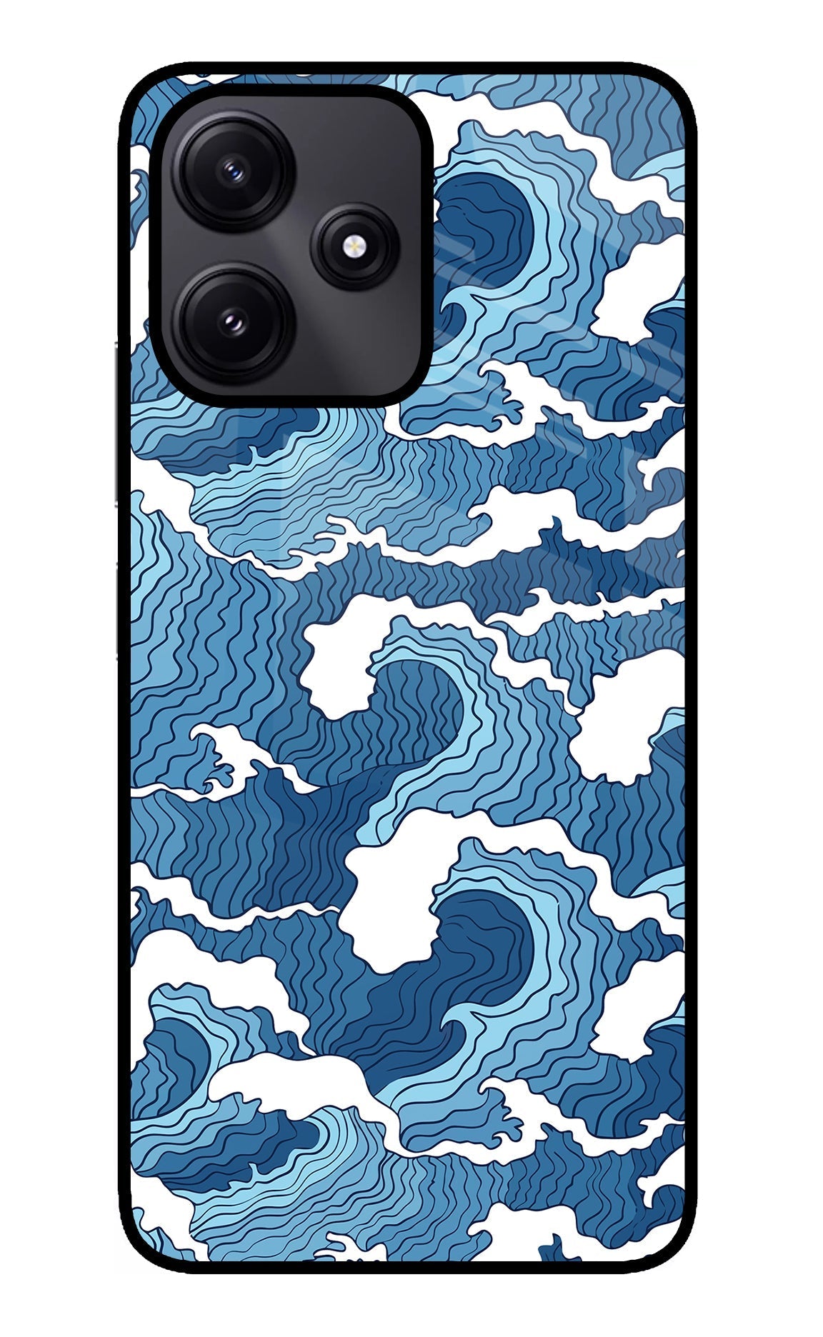 Blue Waves Case for Poco M6 Pro 5G