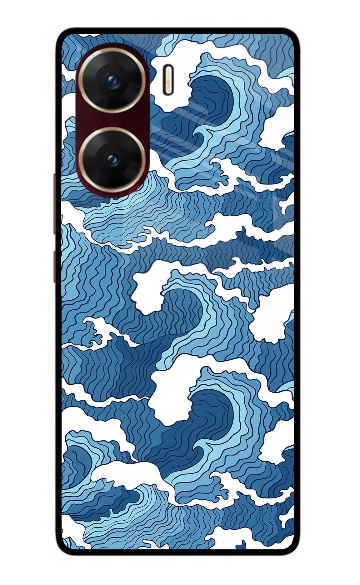 Blue Waves Case for Vivo V29E