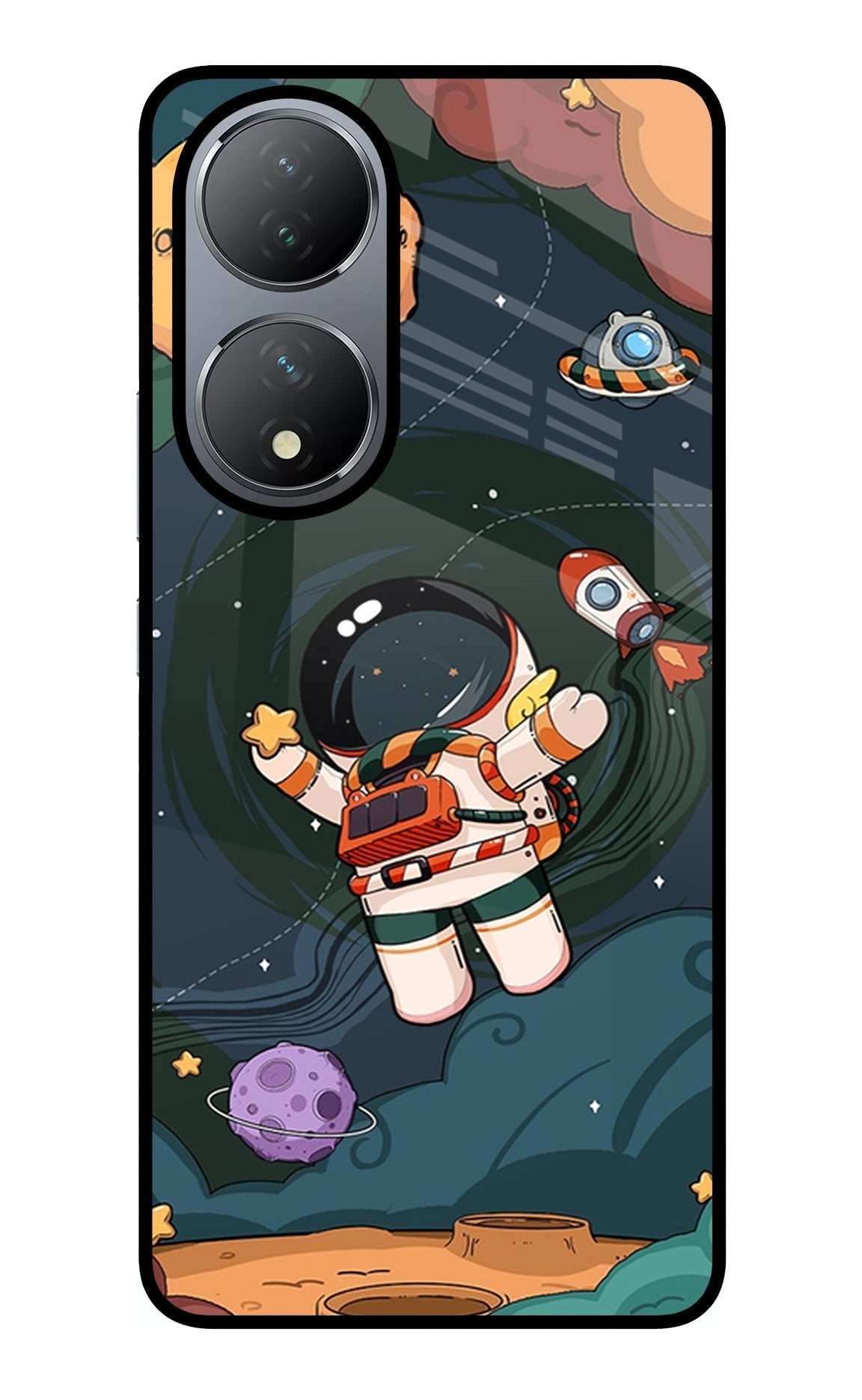 Cartoon Astronaut Case for Vivo Y100