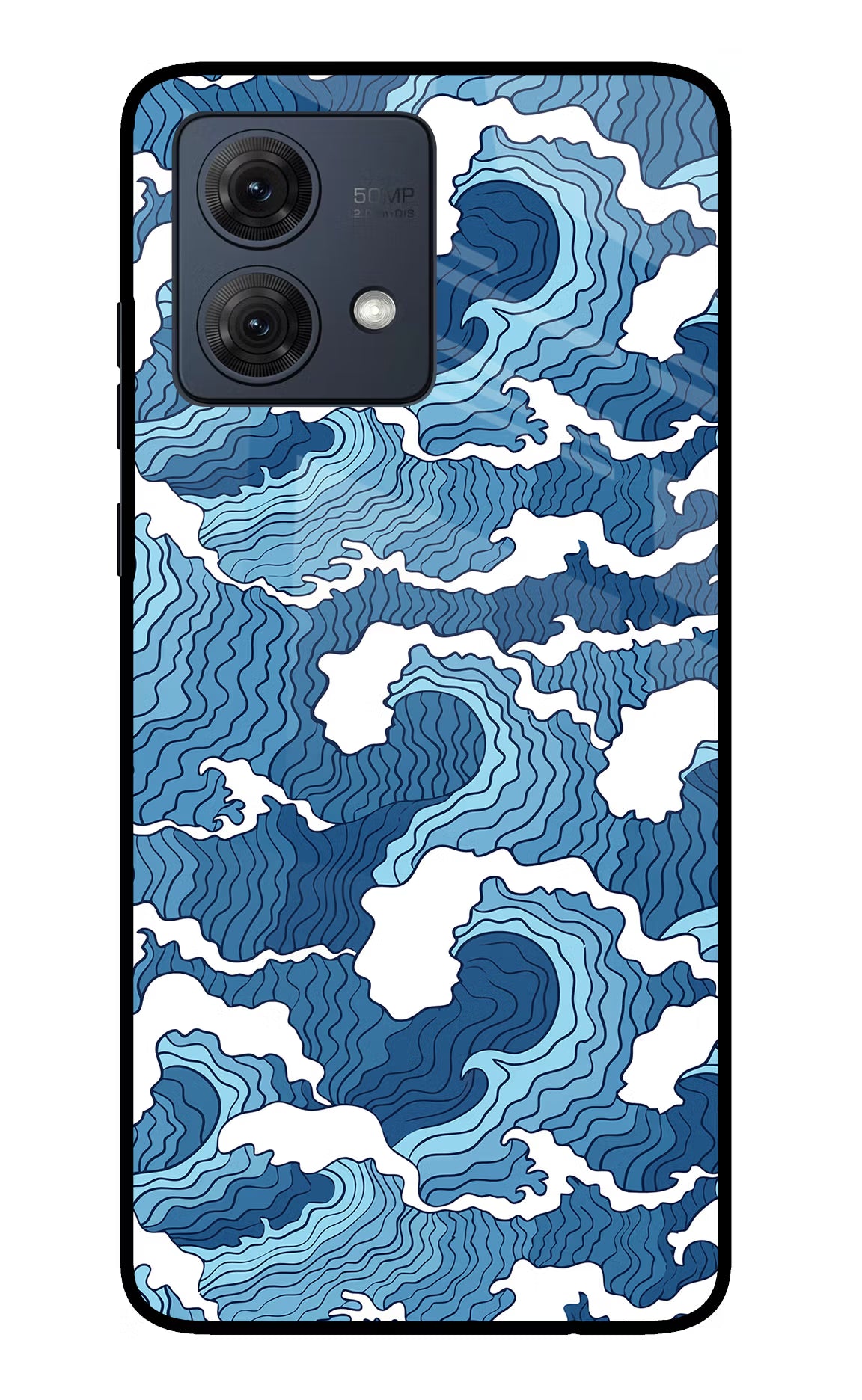 Blue Waves Case for Moto G54 5G by Casekaro