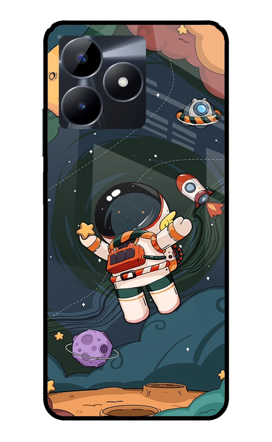 Cartoon Astronaut Case for Realme C53