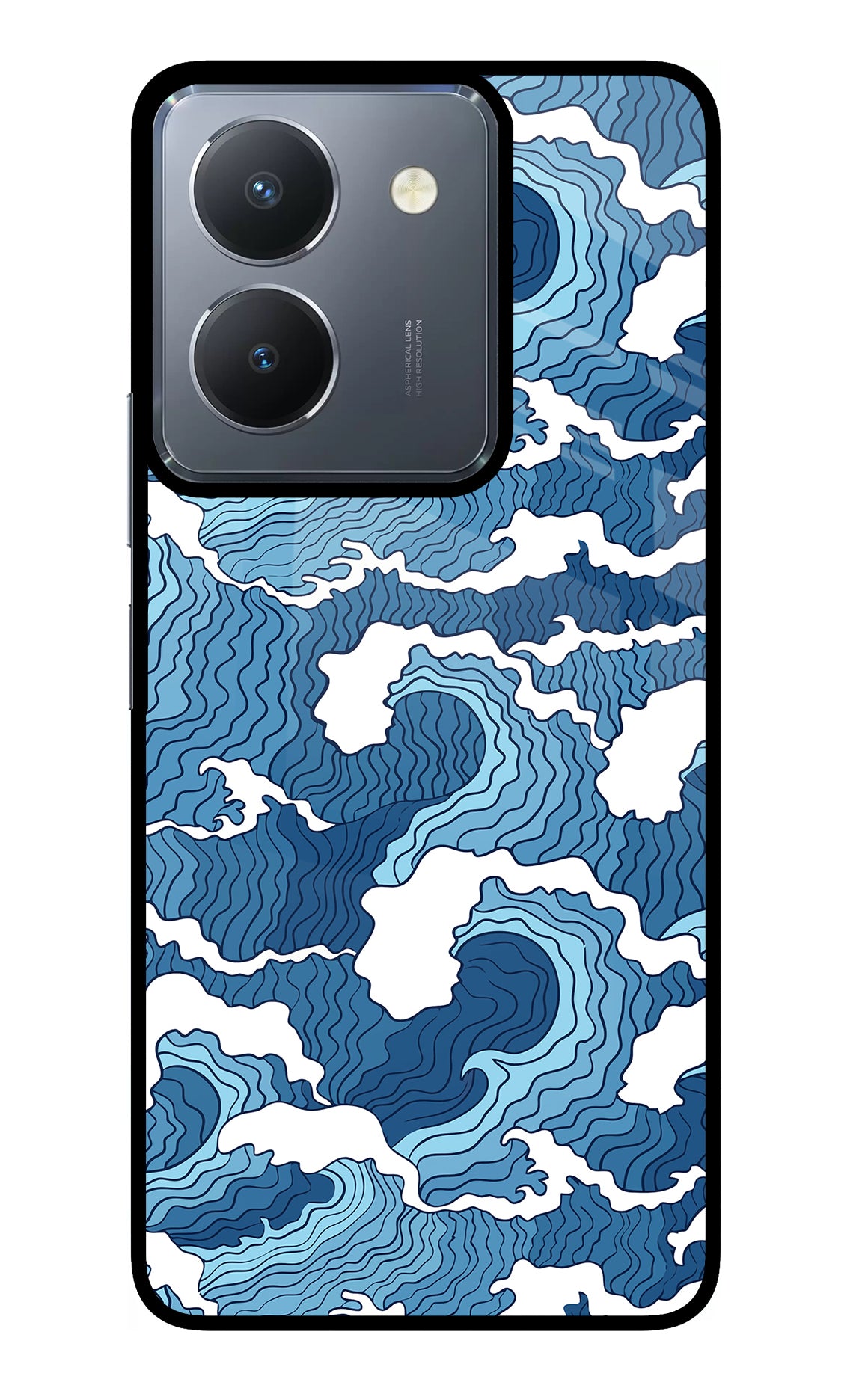 Blue Waves Case for Vivo Y36