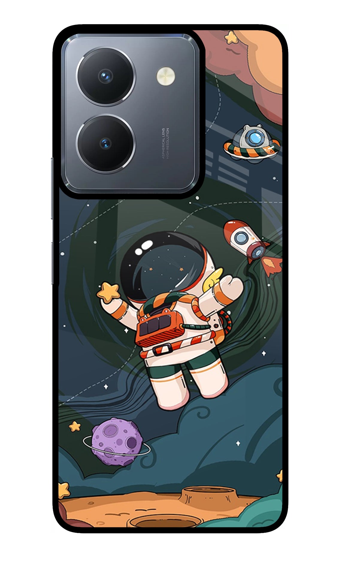 Cartoon Astronaut Case for Vivo Y36